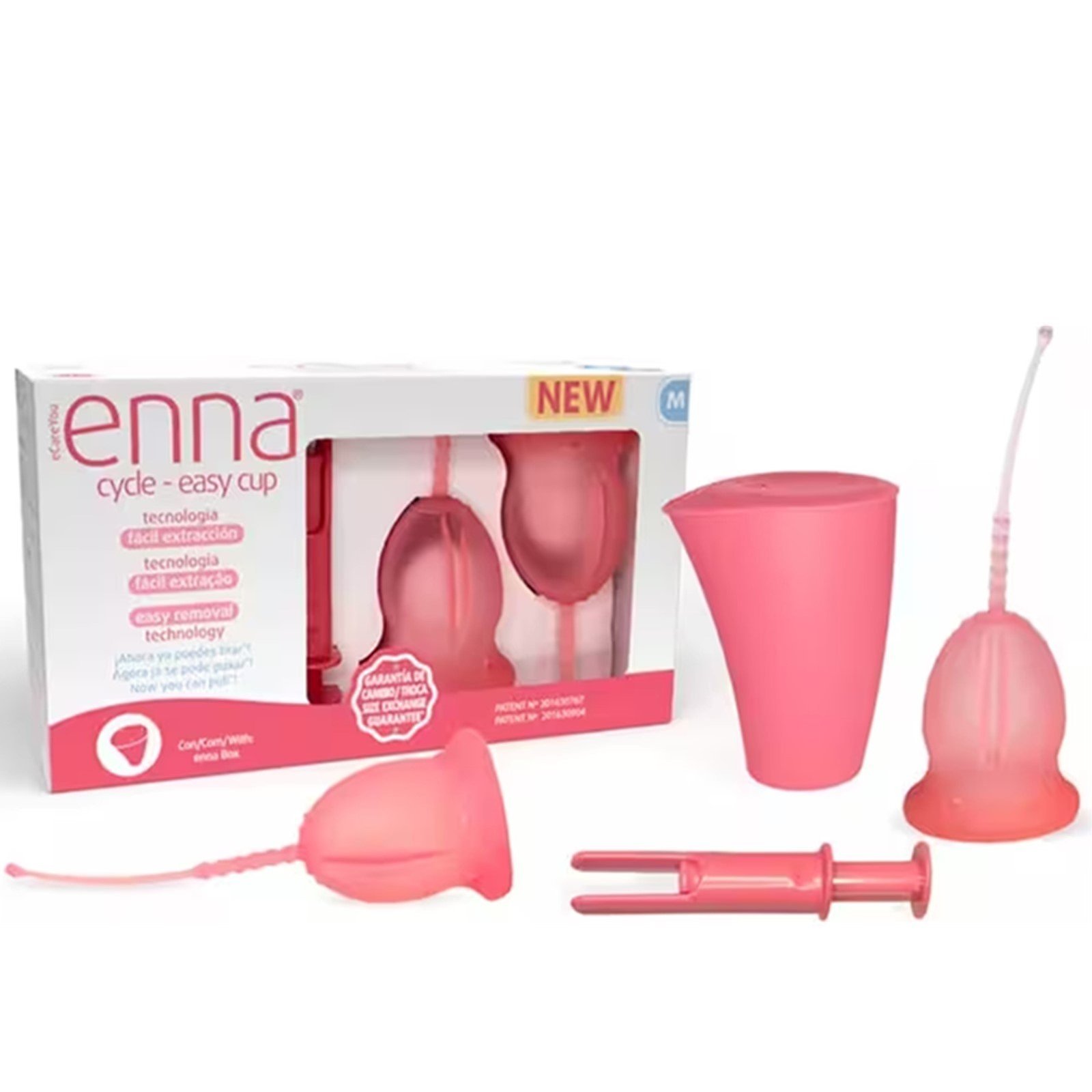 Enna Cycle Easy Cup Menstrual Cup Medium x2