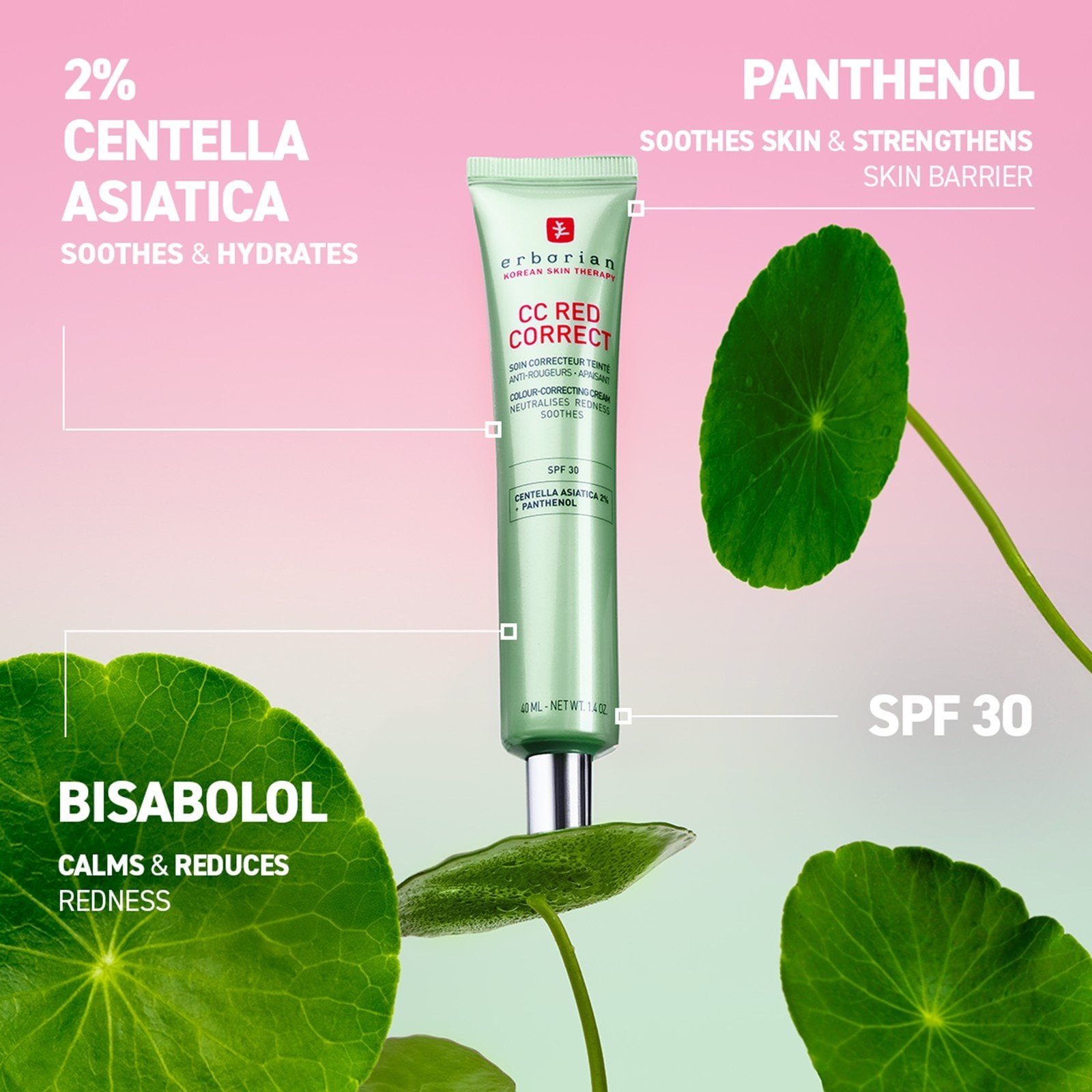 Erborian CC Red Correct Anti-Redness SPF30 15ml