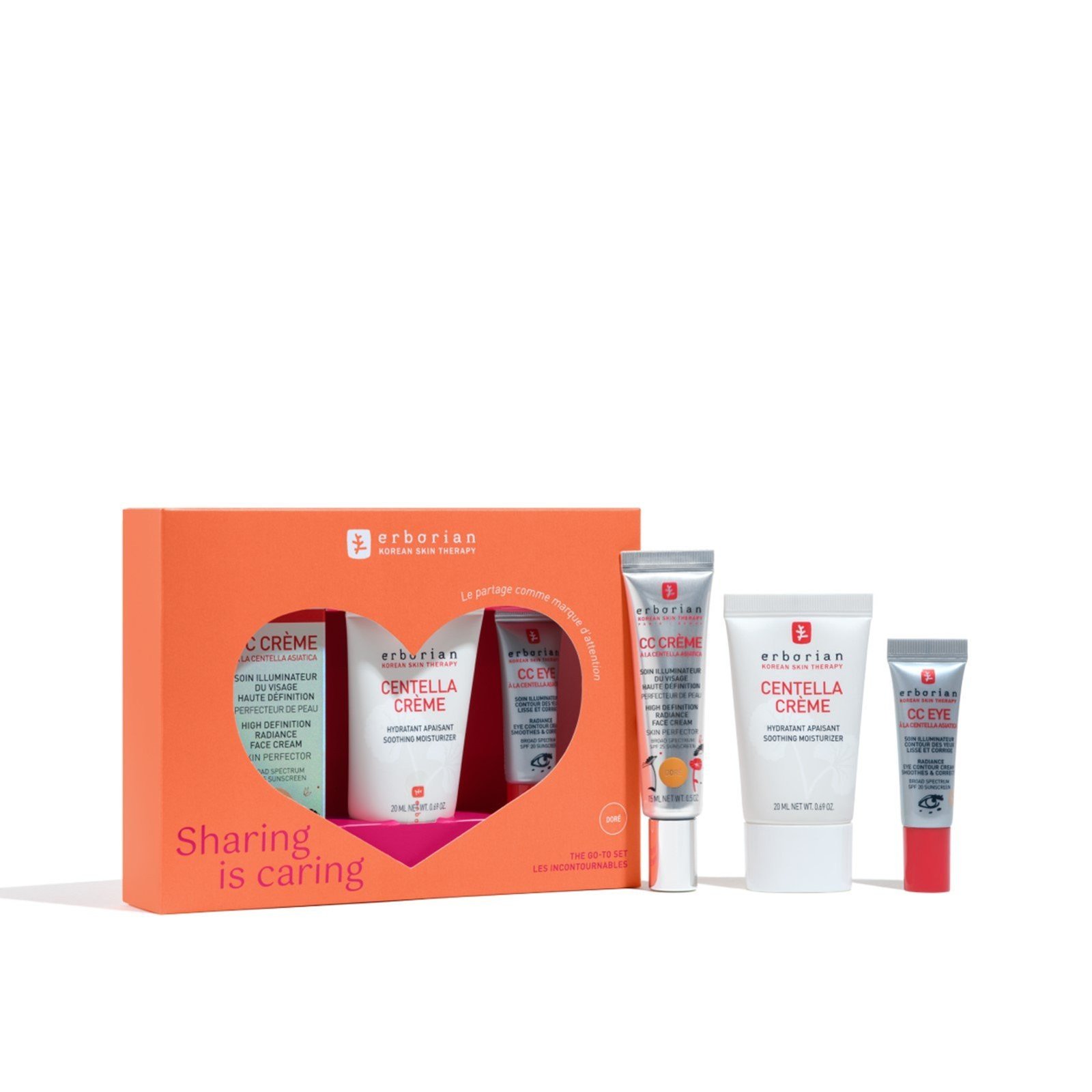 Erborian CC Routine Doré & Centella Cream Set