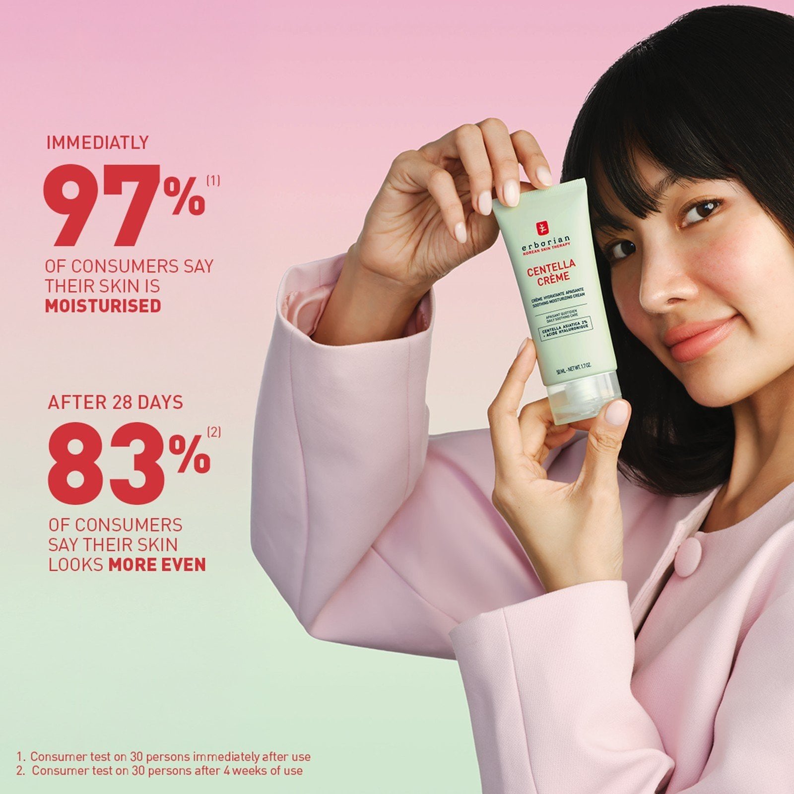 Erborian Centella Crème Soothing Moisturizing Cream 50ml