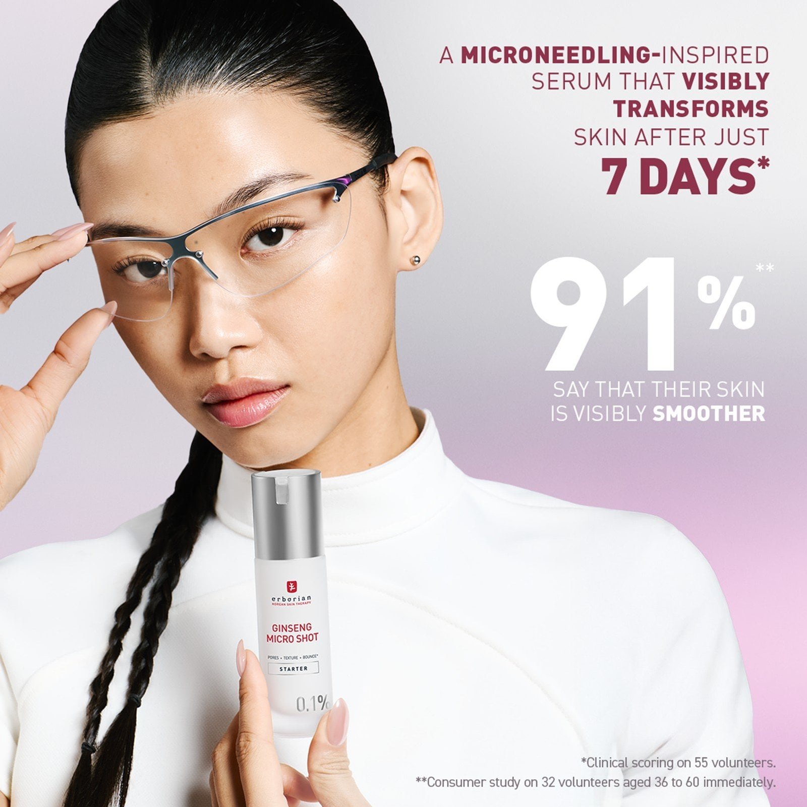 Erborian Ginseng Micro Shot Starter 0.1% Skin Refining Micro-Infused Serum 30ml