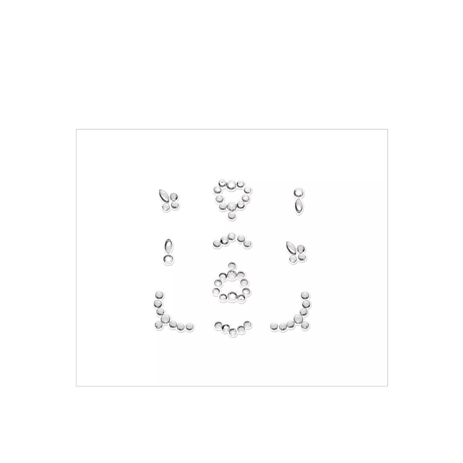 essence 3D Nail Jewels 02 Mirror Universe