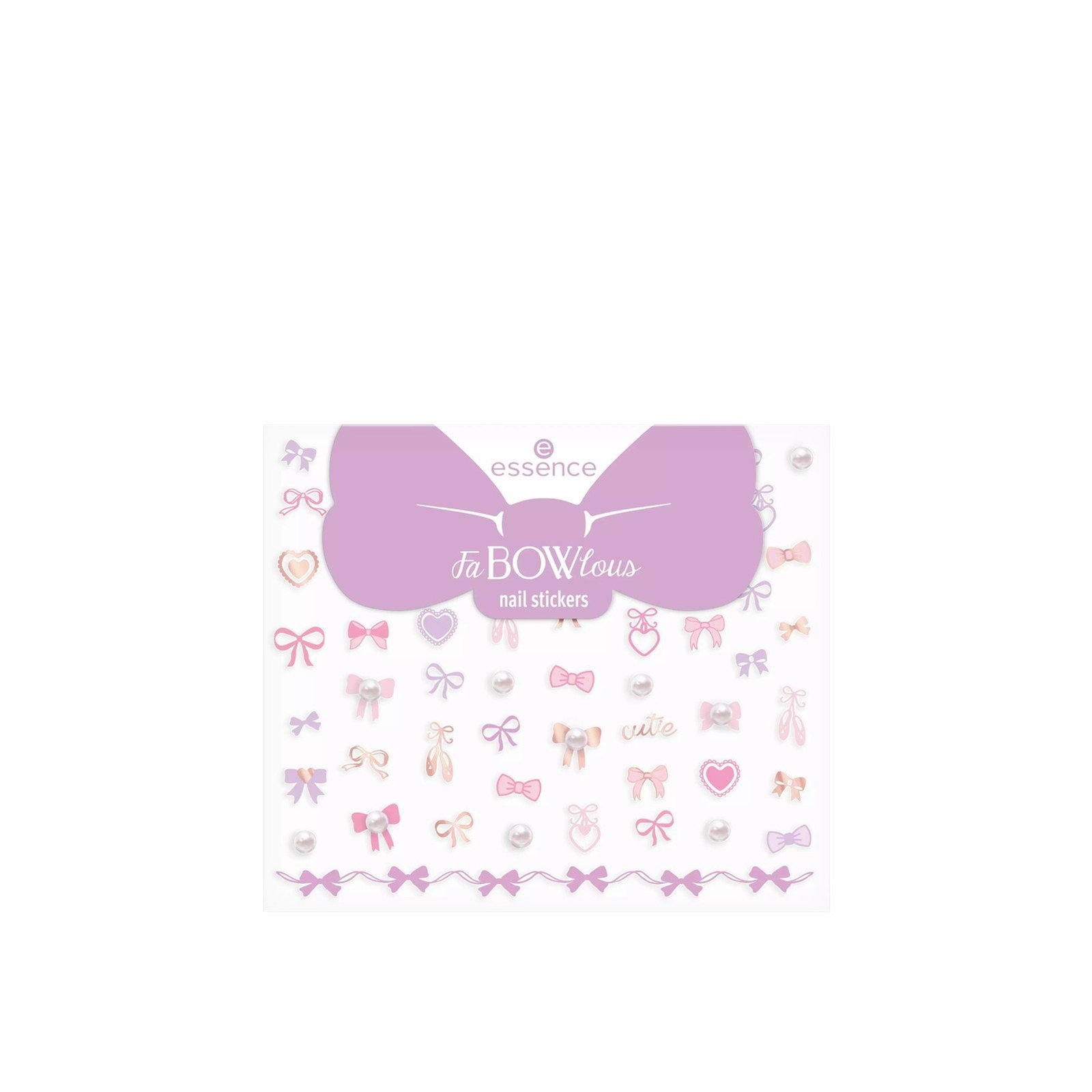 essence FaBOWlous Nail Stickers 01 Ballet Of Bows! x61 Qatar