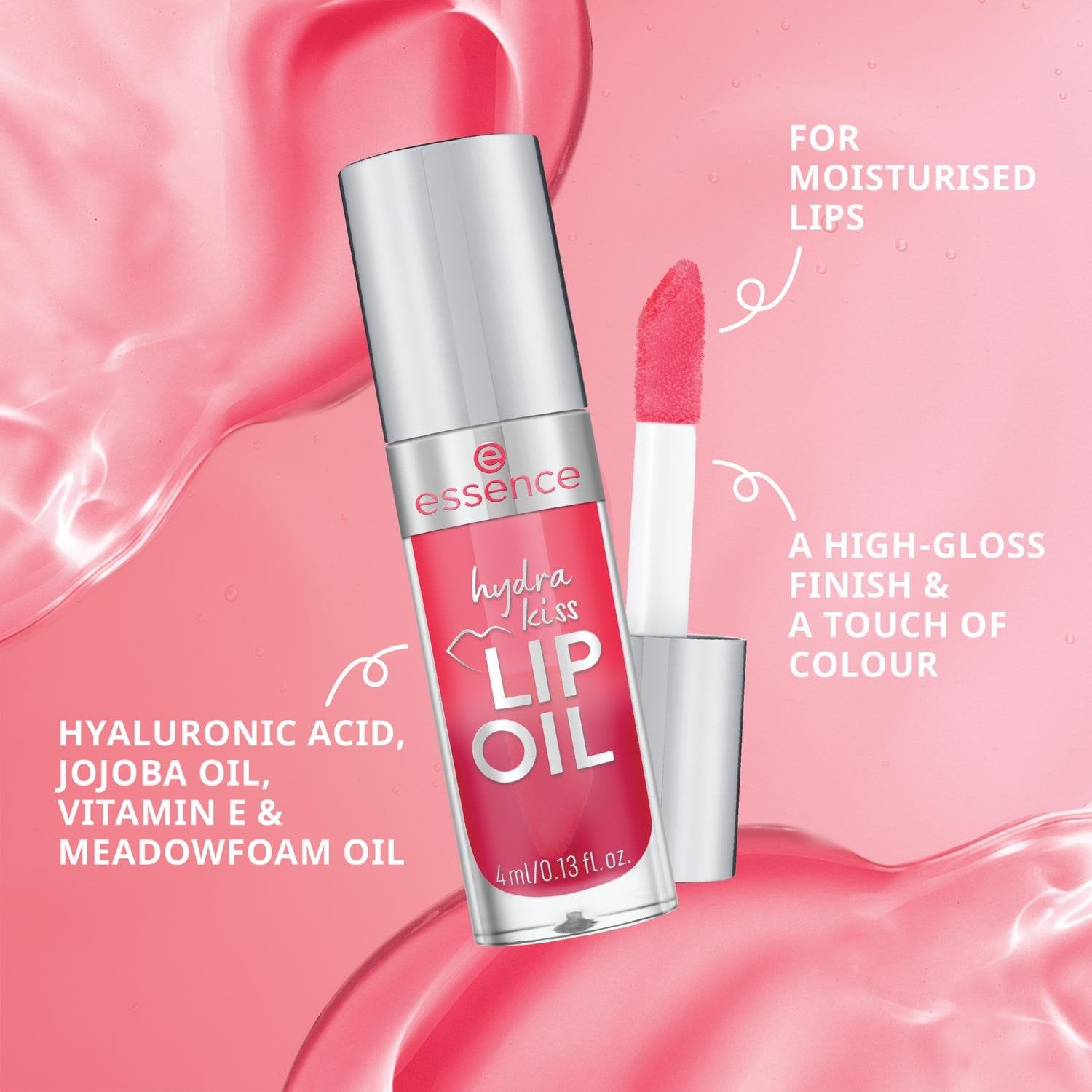 essence Hydra Kiss Lip Oil 03 Pink Champagne 4ml