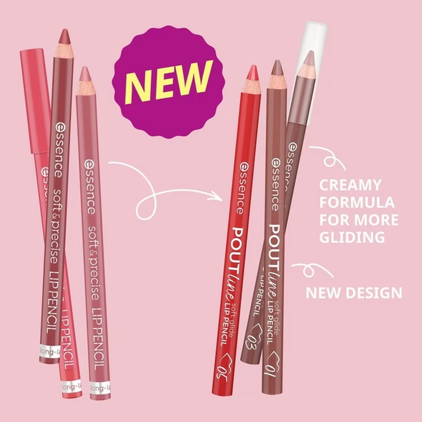essence POUTline Soft Glide Lip Pencil 03 Bare Affair 0.62g