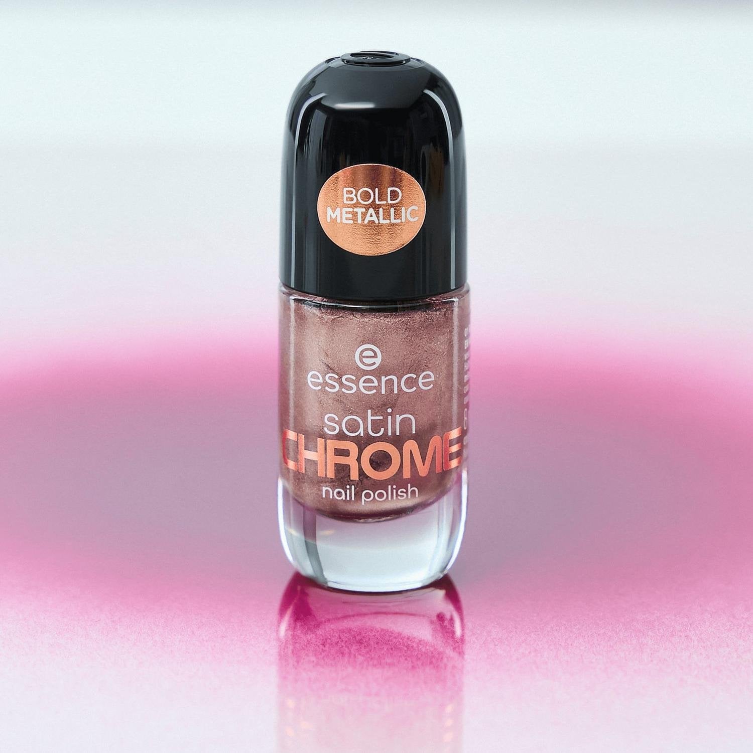 essence Satin Chrome Nail Polish 01 Robotic Rose 8ml (0.27floz)