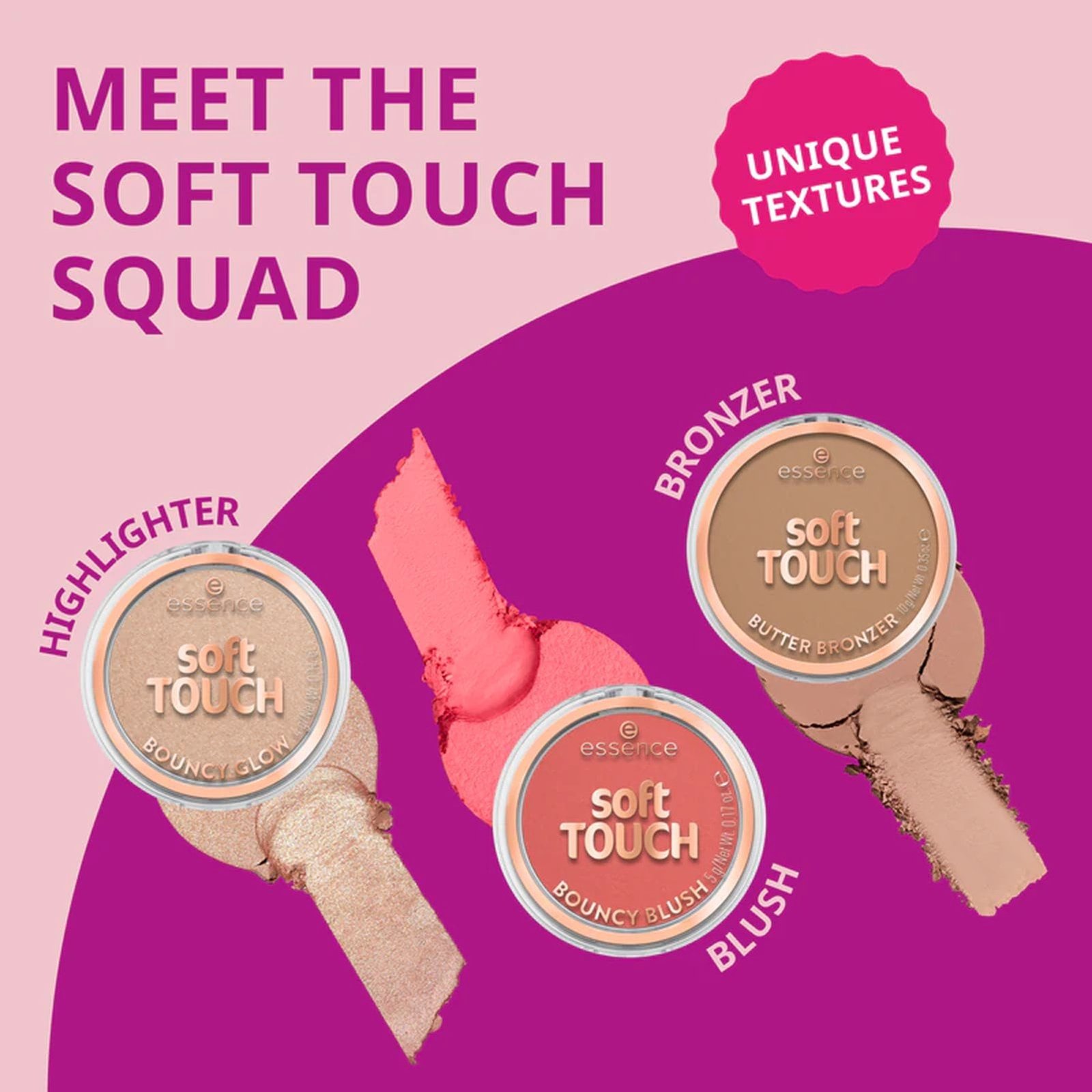 essence Soft Touch Bouncy Blush 20 Electric Peony 5g