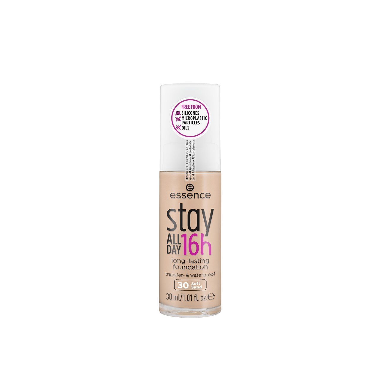 essence Stay All Day 16h Long-Lasting Foundation 30 Soft Sand 30ml