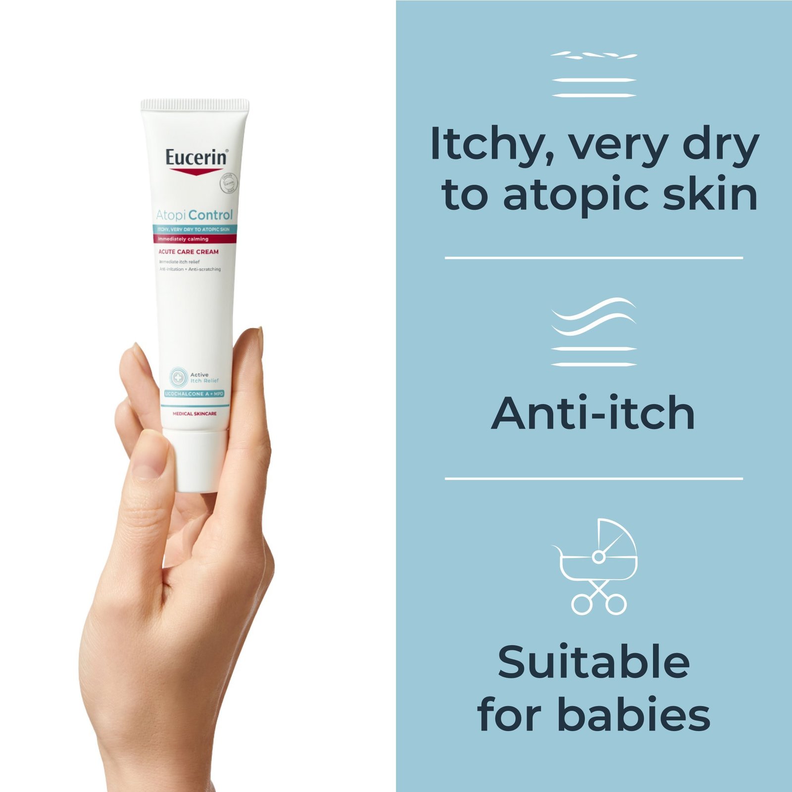 Eucerin AtopiControl Calming Hydro-Lotion 400ml + Acute Care Cream 40ml