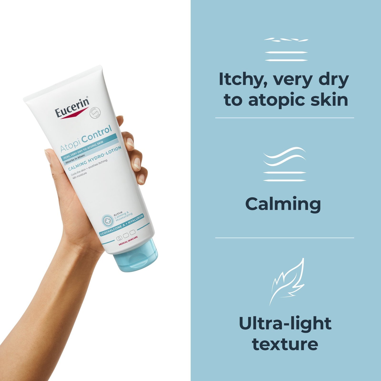 Eucerin AtopiControl Calming Hydro-Lotion 400ml + Acute Care Cream 40ml