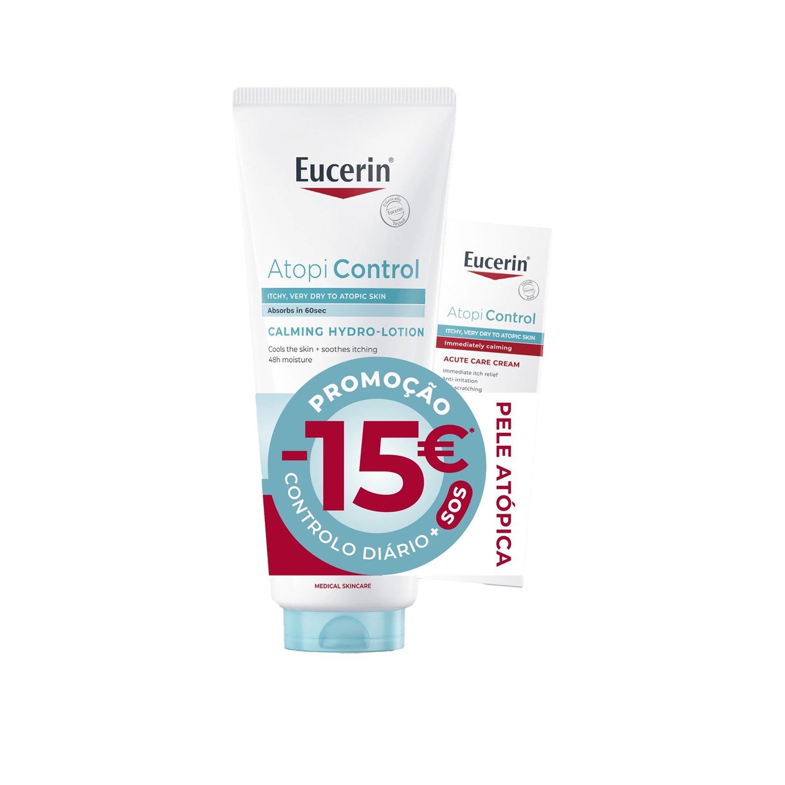 Eucerin AtopiControl Calming Hydro-Lotion 400ml + Acute Care Cream 40ml