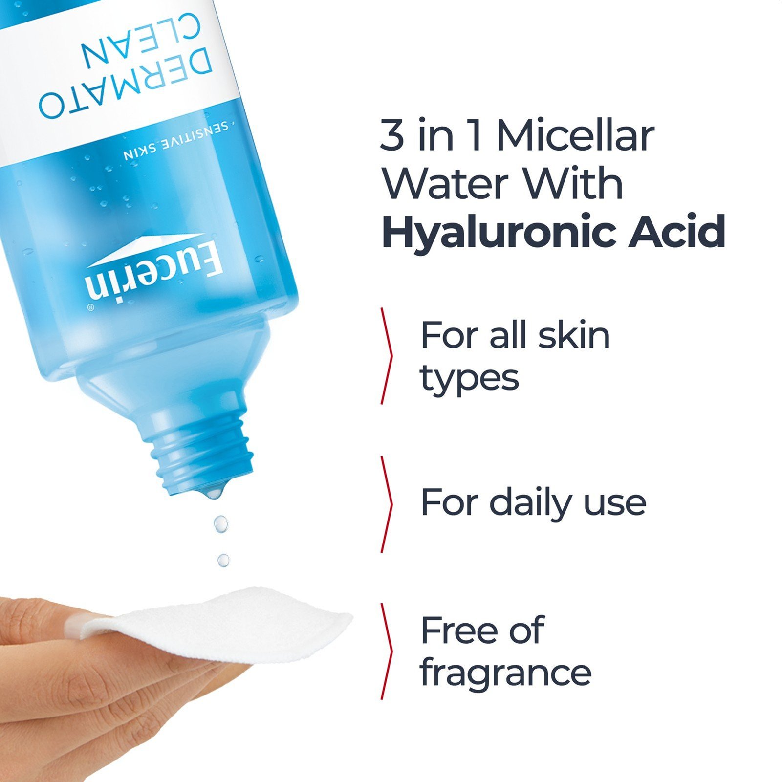 Eucerin DermatoCLEAN Agua Micelar 3-En-1 400ml (13.53floz)