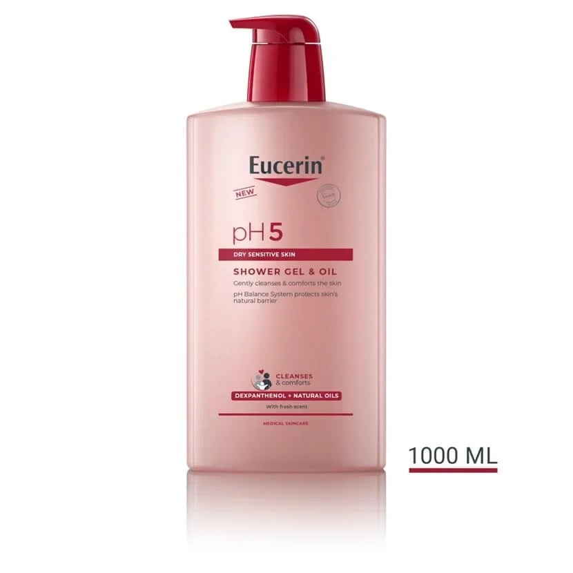 Eucerin pH5 Shower Gel & Oil 1L