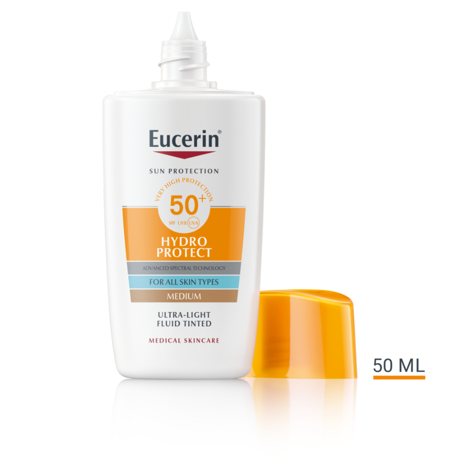 Eucerin Sun Hydro Protect Fluide Solaire Ultra-Léger Teinté SPF50+ Medium 50ml