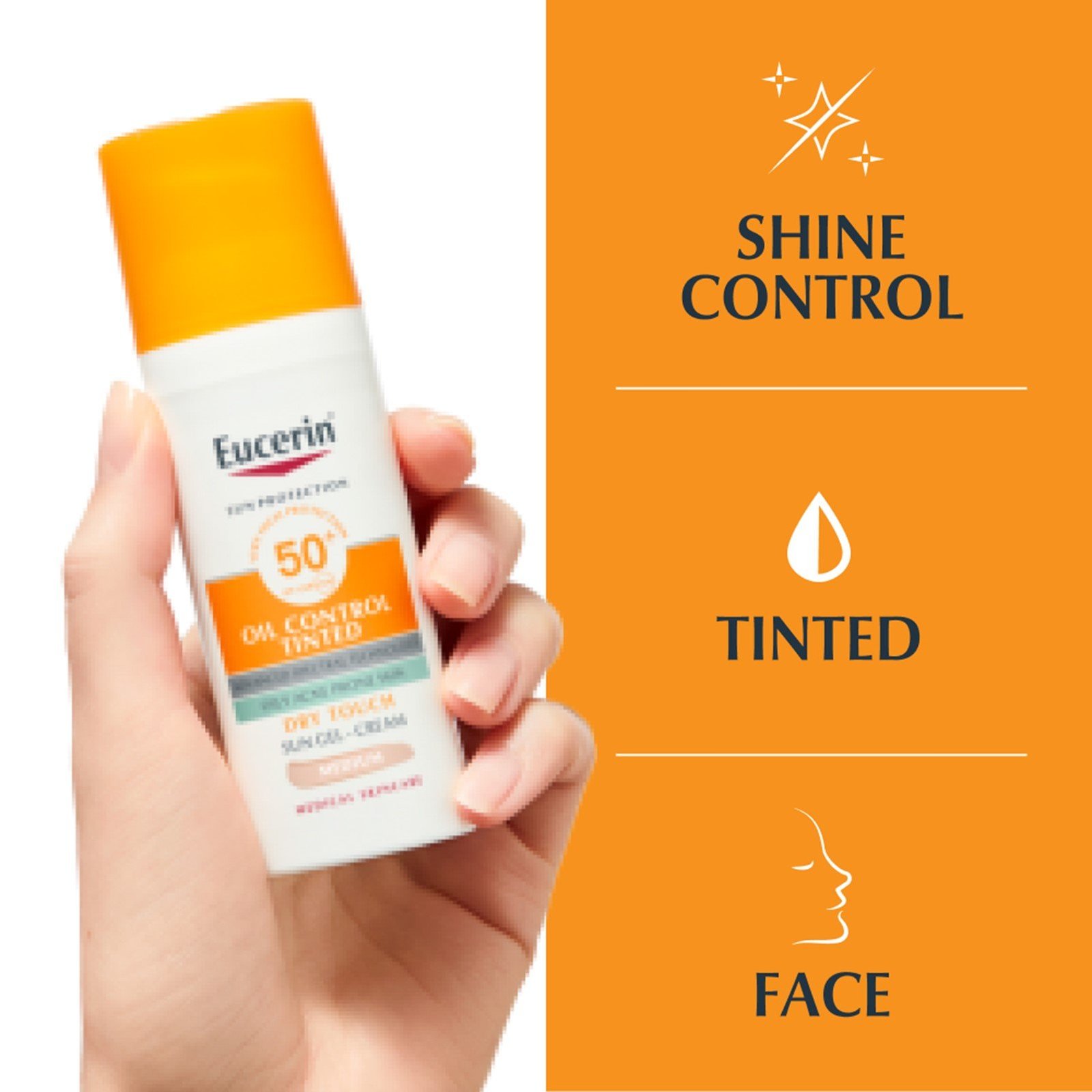 Eucerin Sun Gel-Crema Oil Control Anti-Brillo Toque Seco FPS 50+ (50ml –  Dermatology Point