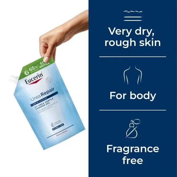 Eucerin UreaRepair 5% Urea Gentle Shower Gel Refill 400ml