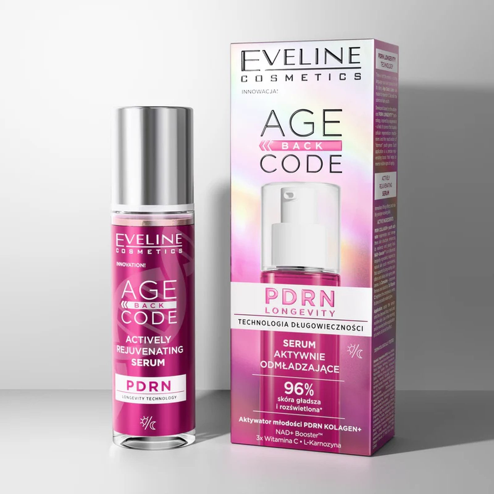 Eveline Cosméticos Age Back Code: Suero rejuvenecedor activo con PDRN, 30 ml