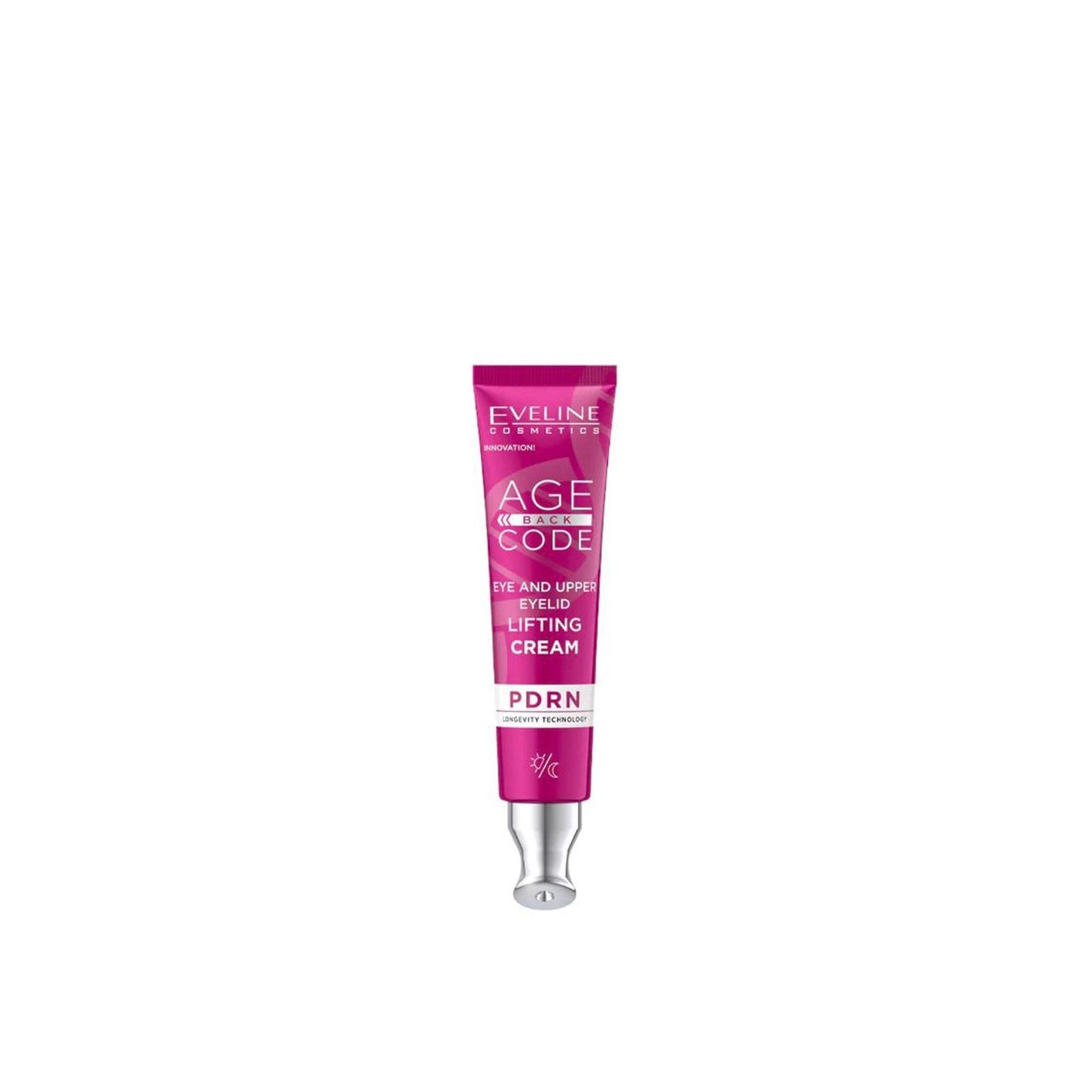 Eveline Cosméticos Age Back Code PDRN Crema reafirmante para el contorno de los ojos y el párpado superior, 15 ml