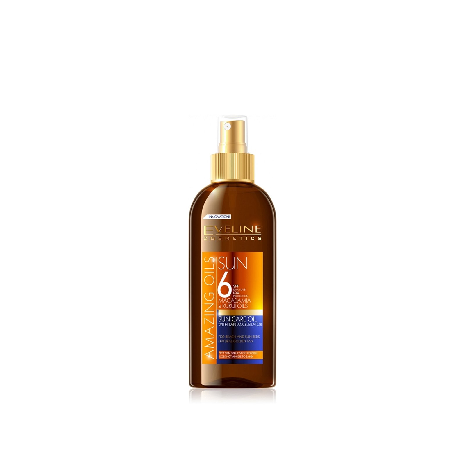 Eveline Cosmetics Amazing Oils Sun Care Oil With Tan Accelerator SPF6 150ml (5.28floz)