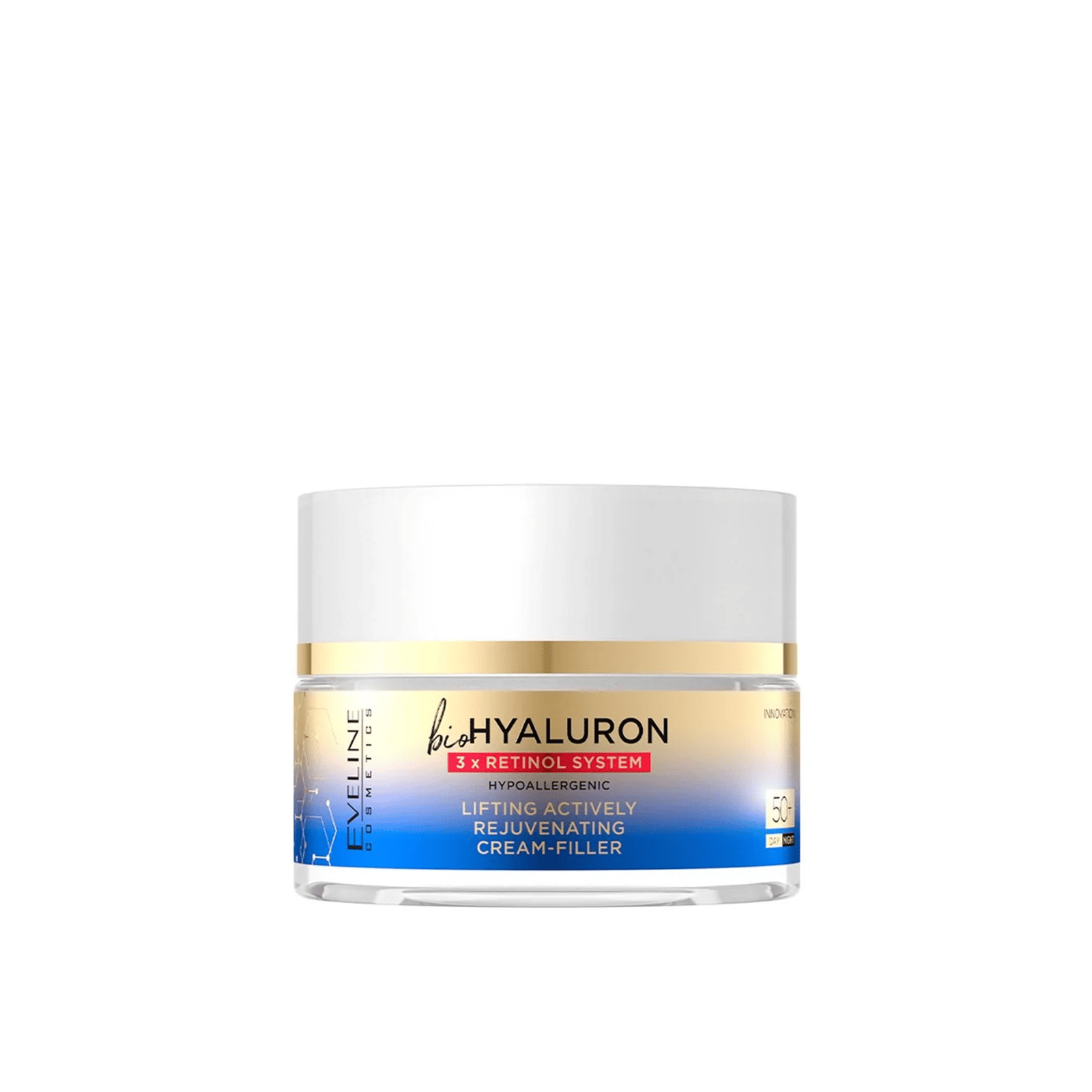 Eveline Cosmetics BioHyaluron 3x Retinol System 50+ Lifting Actively Rejuvenating Cream 50ml