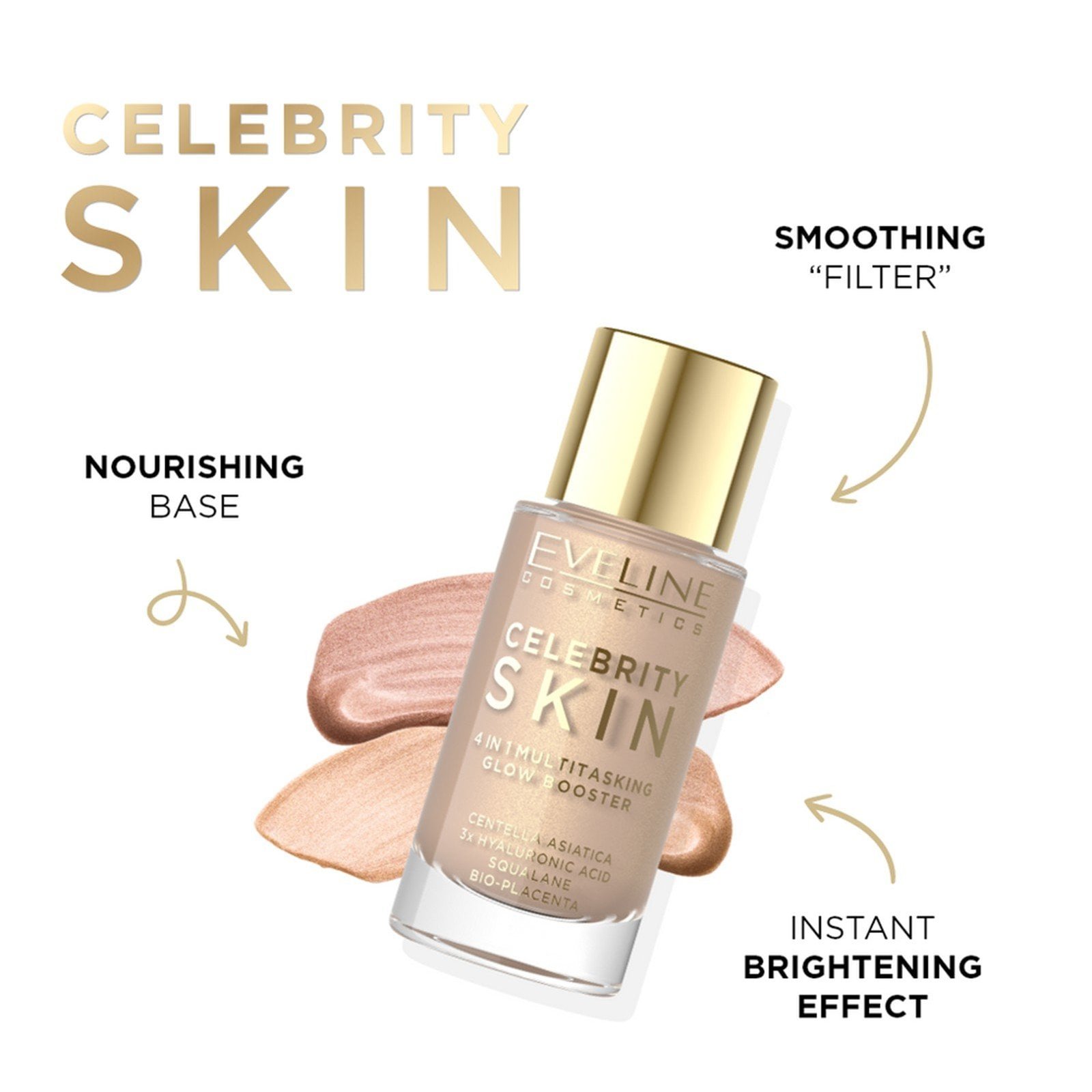 Eveline Cosmetics Celebrity Skin 4-in-1 Multitasking Glow Booster 01N Universal Light 30ml