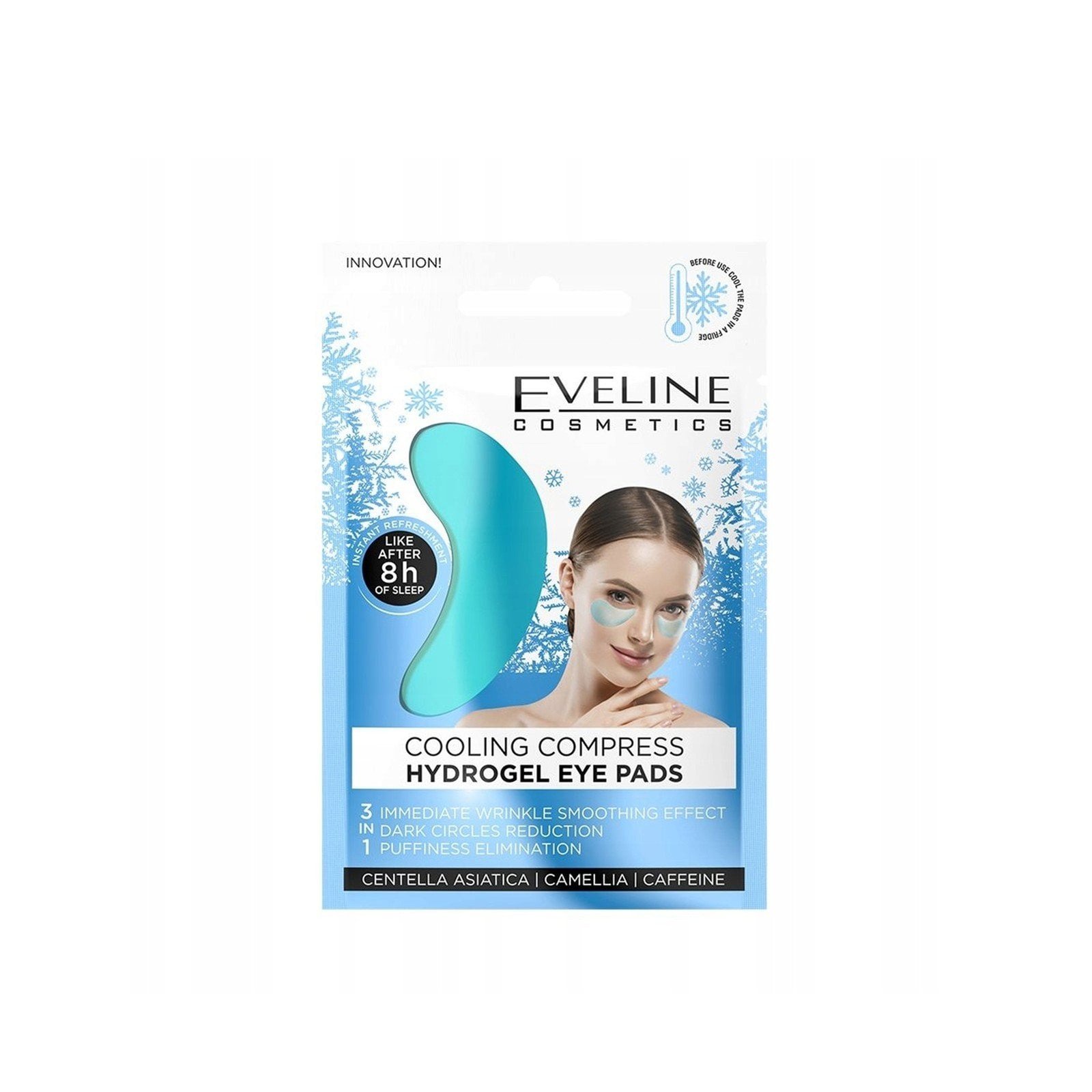 Eveline Cosmetics Cooling Compress 3-In-1 Hydrogel Eye Pads x2