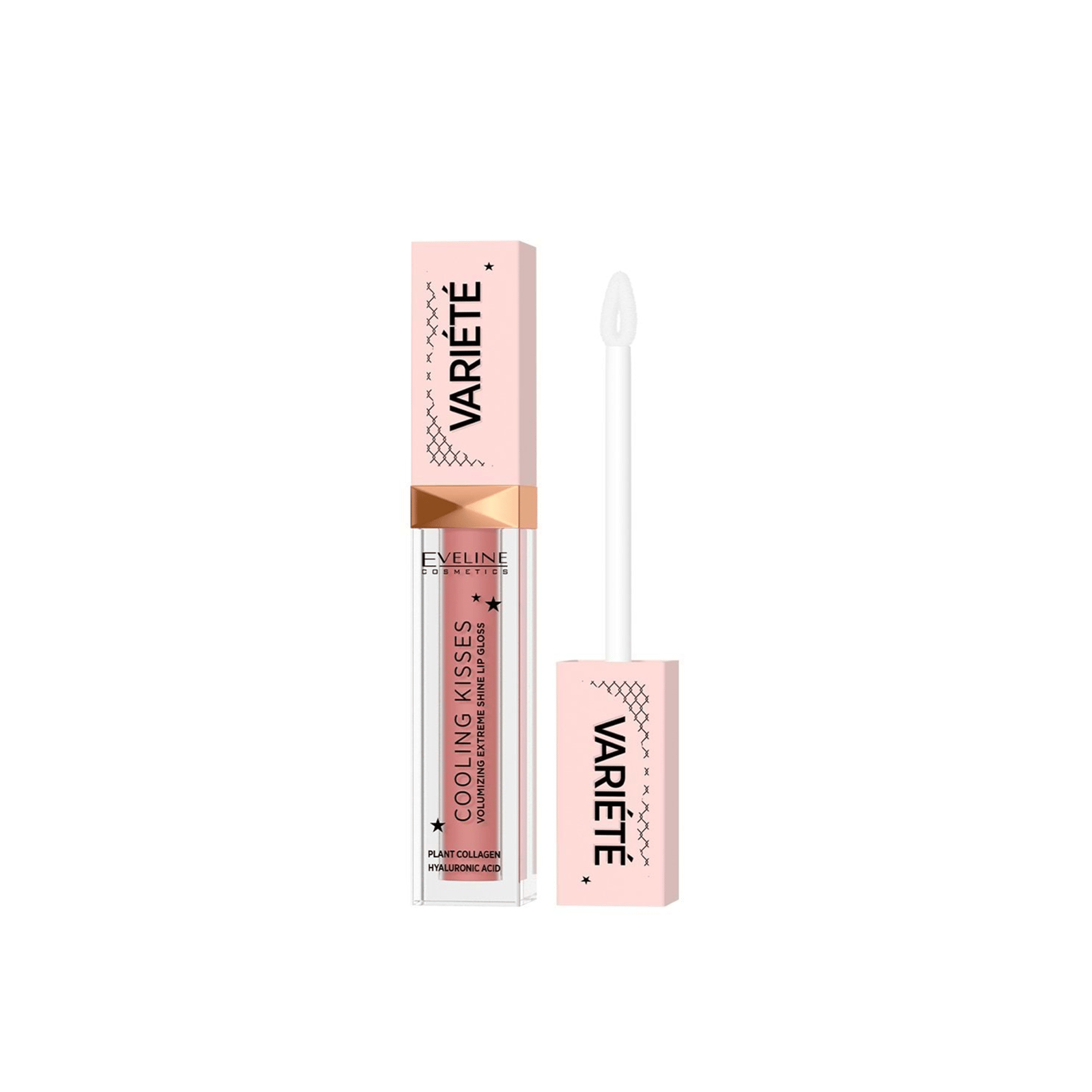 Eveline Cosmetics Cooling Kisses Volumizing Extreme Shine Lip Gloss 03 Star Glow 6.8ml (0.24 fl oz)