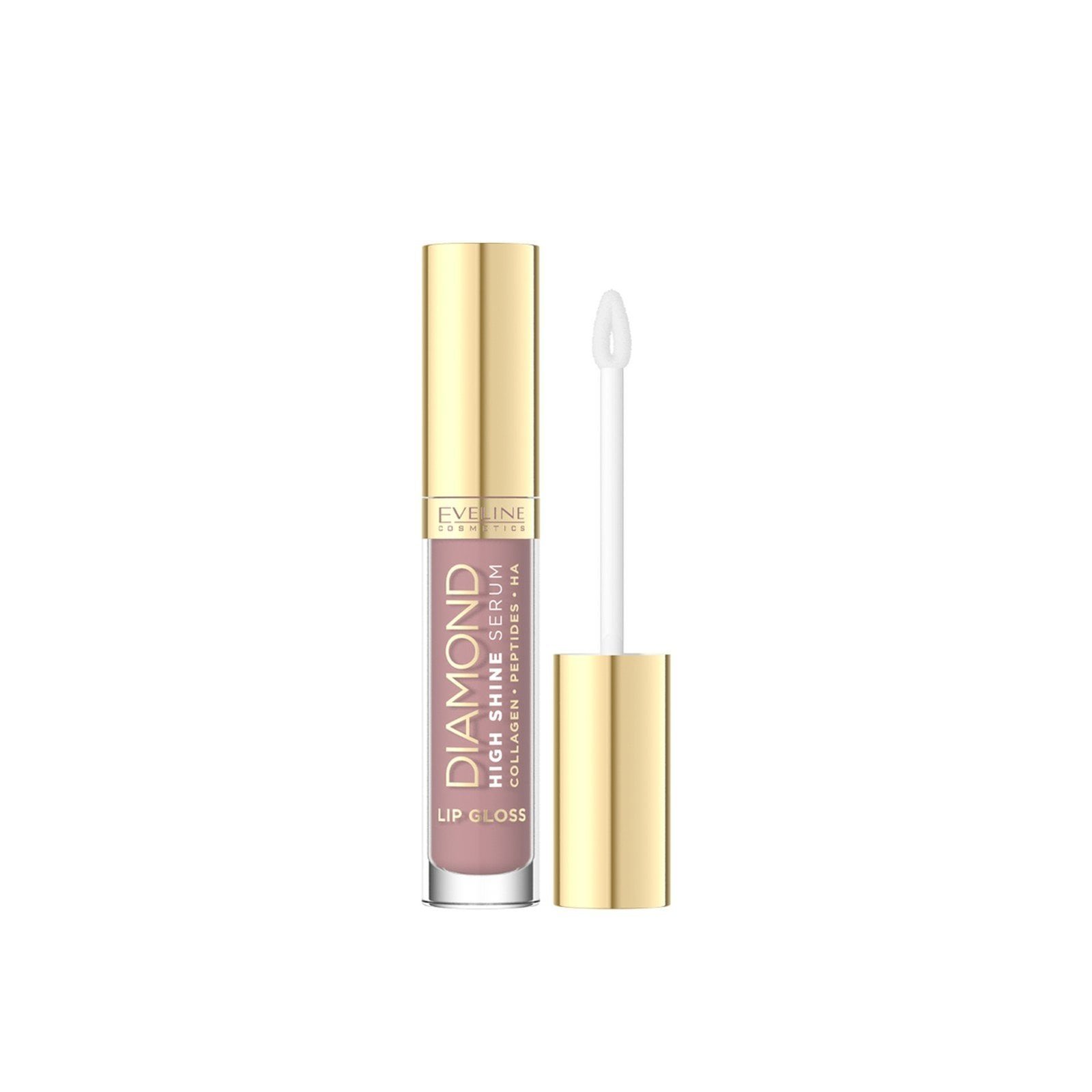 Eveline Cosmetics Diamond High Shine Serum Lip Gloss 21 Dusty Rose 5ml