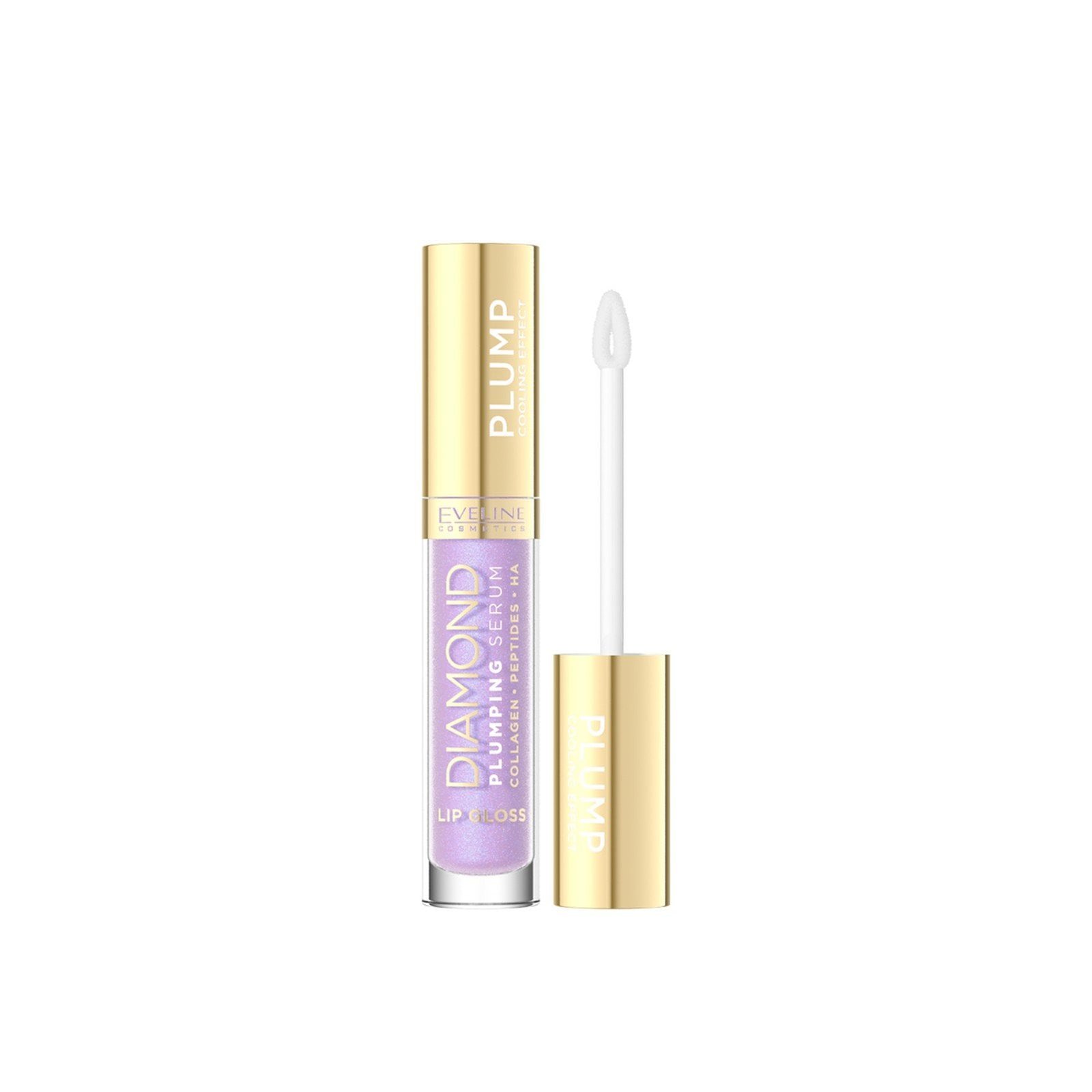 Eveline Cosmetics Diamond High Shine Serum Lip Gloss 24 Amethyst Glow 5ml