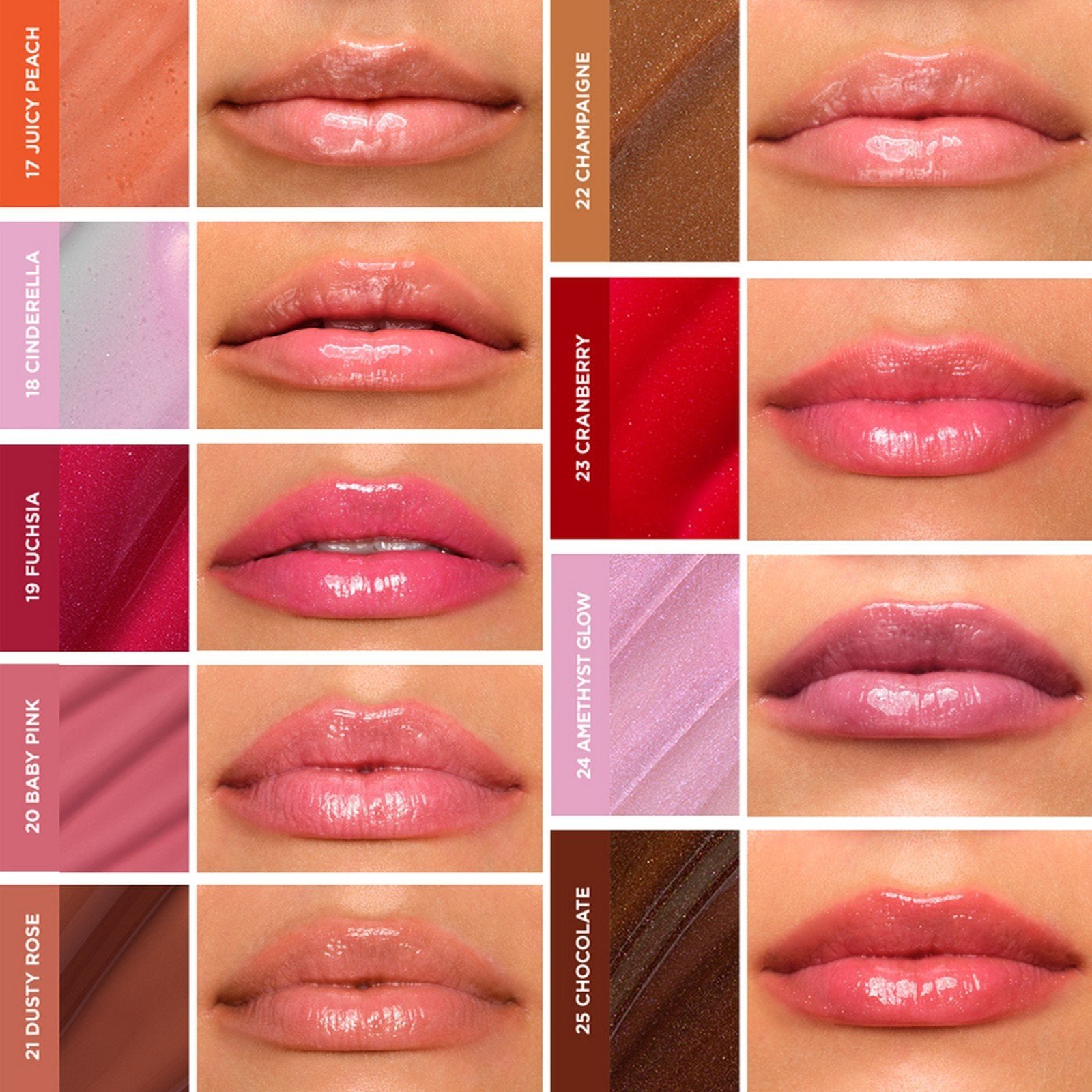 Eveline Cosmetics Diamond High Shine Serum Lip Gloss 24 Amethyst Glow 5ml
