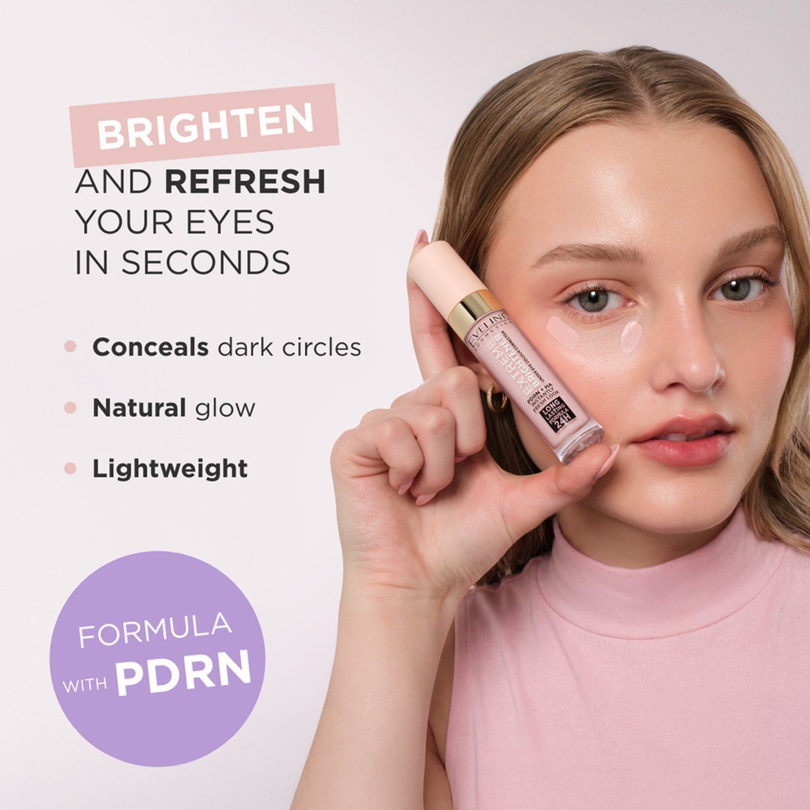 Eveline Cosmetics Extreme Brightener Korektor pod oczy 00 Magic Pink 7ml