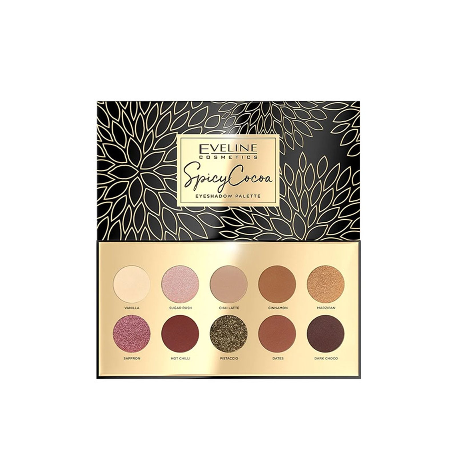 Eveline Cosmetics Eyeshadow Palette 10 Colours Spicy Cocoa 10g