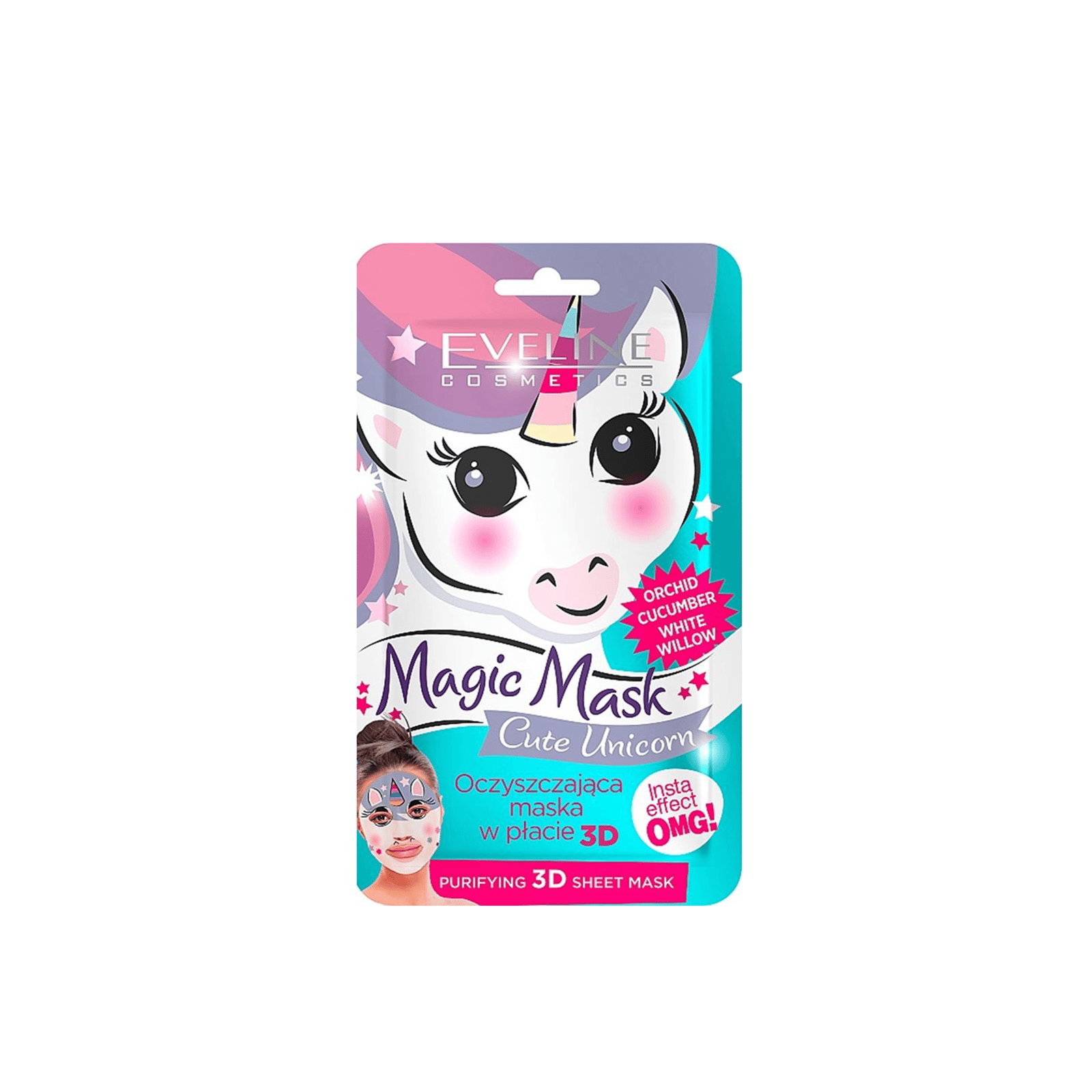 Buy Eveline Cosmetics Magic Mask Cute Unicorn Purifying 3D Sheet Mask x1 ·  USA