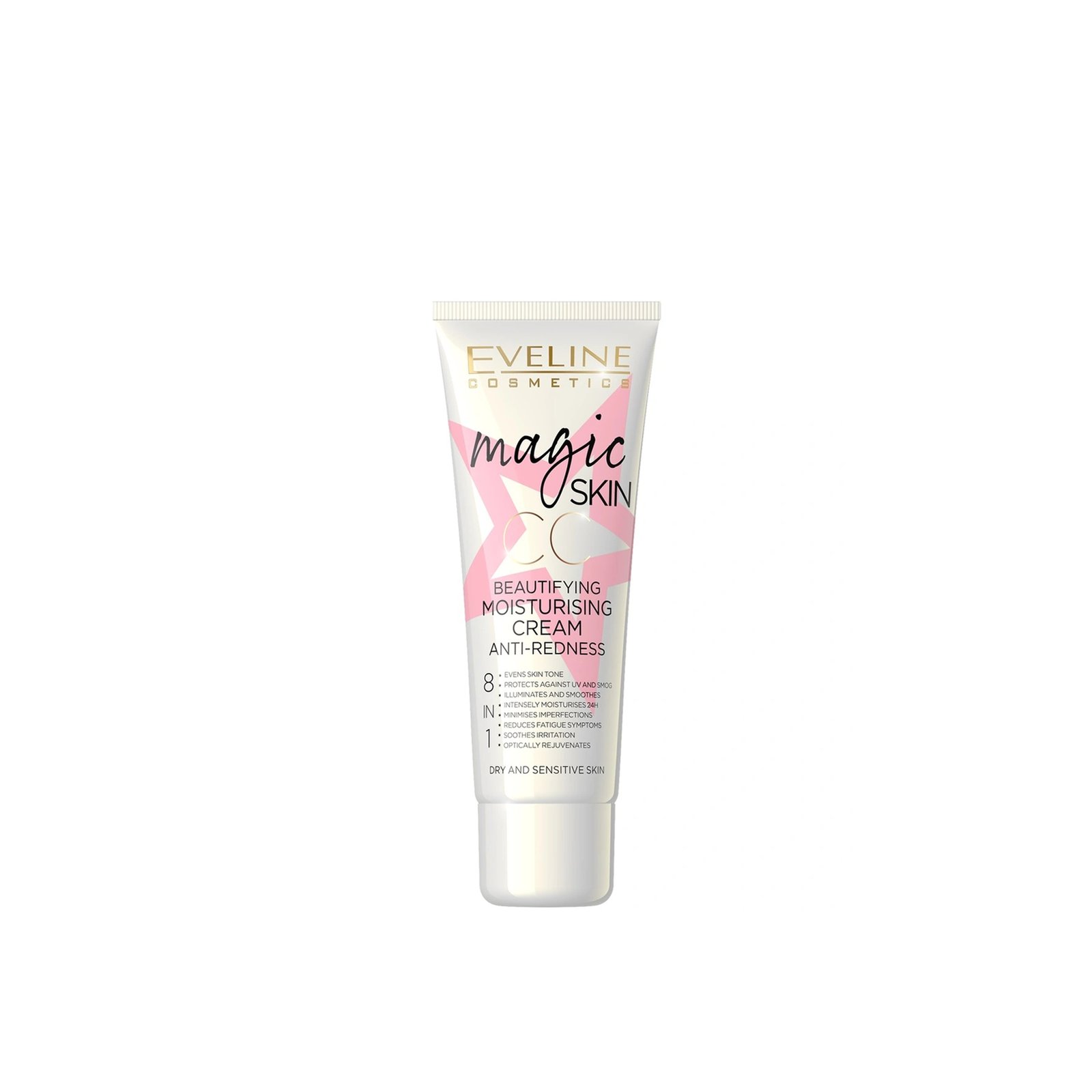 Buy Eveline Cosmetics Magic Skin CC Beautifying Moisturizing Cream Against  Redness 50ml (1.76 fl oz) · USA