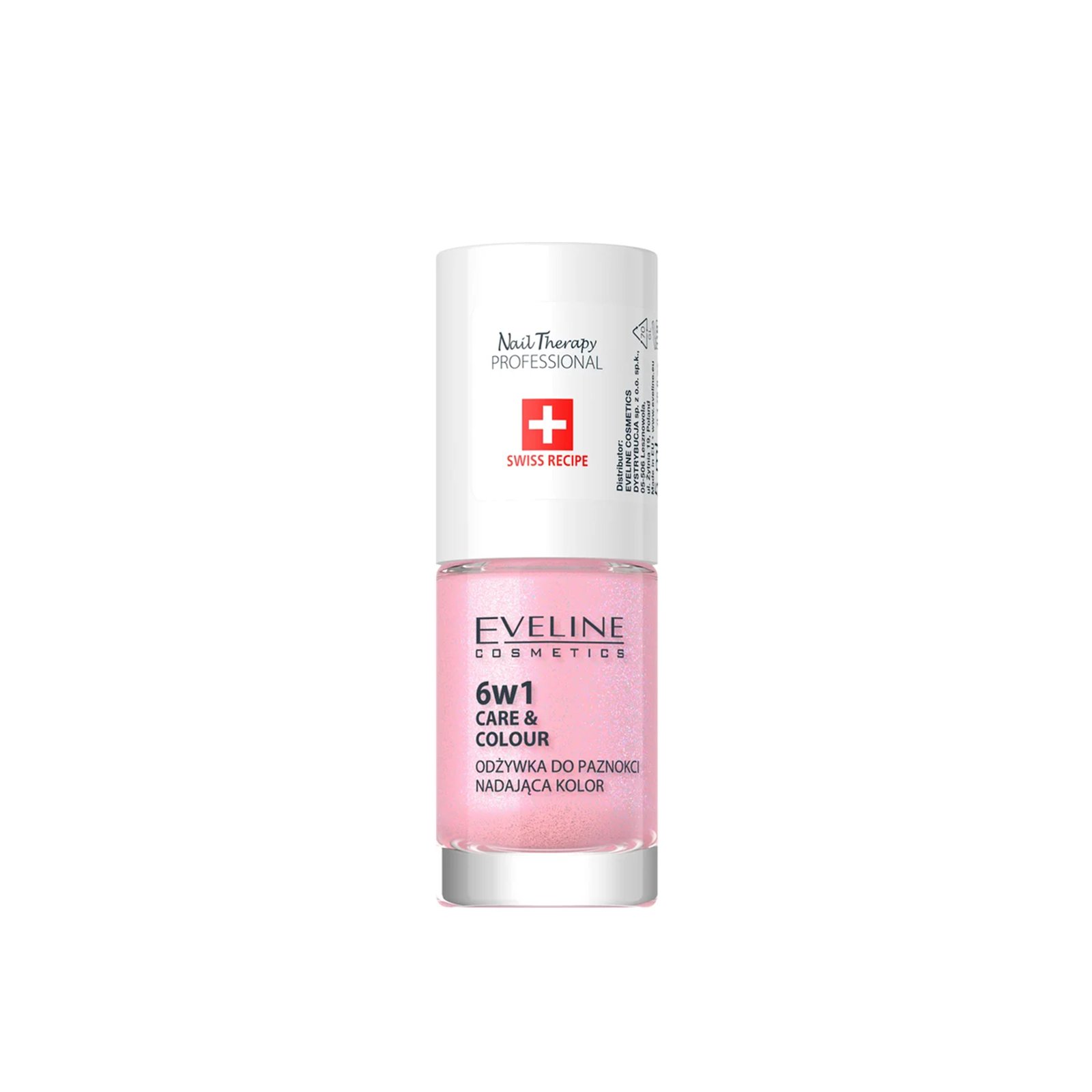 Eveline Cosmetics Nail Therapy 6-In-1 Care & Color Shimmer Pink 5ml
