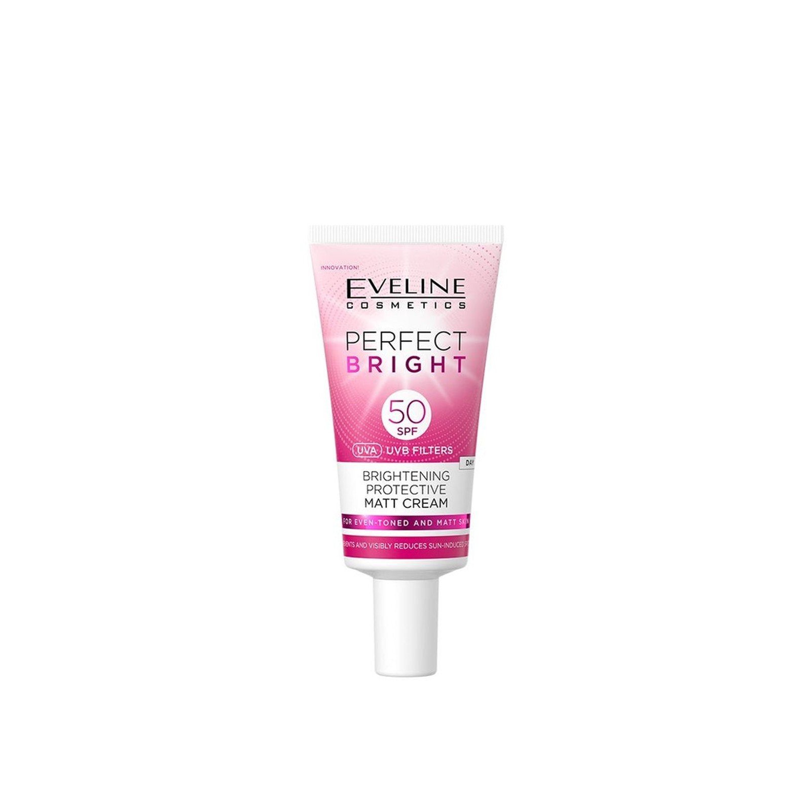 Eveline Cosmetics Perfect Bright Brightening Protective Matt Cream SPF50 30ml