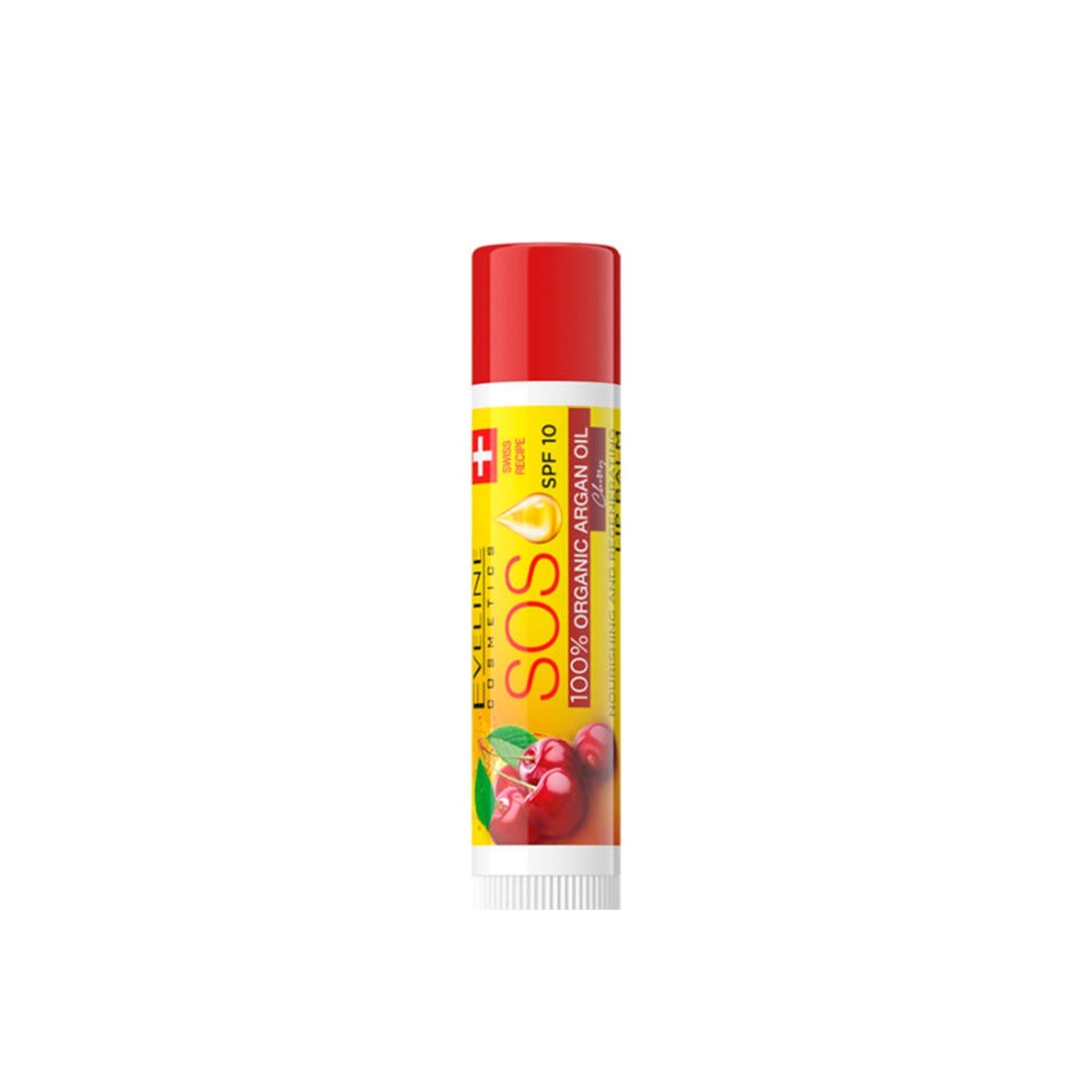 Eveline Cosmetics SOS Nourishing and Regenerating Lip Balm SPF10 Cherry