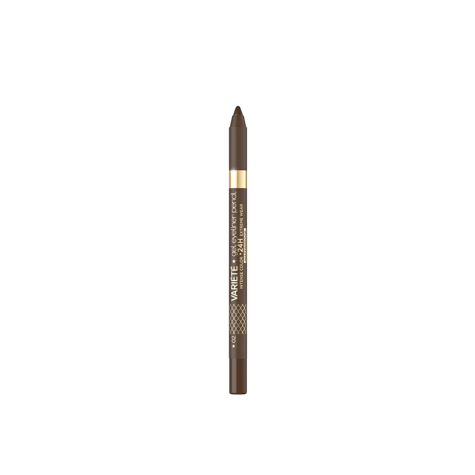 Eveline Cosmetics Variété Gel Eyeliner Pencil 24h Waterproof 02 Brown