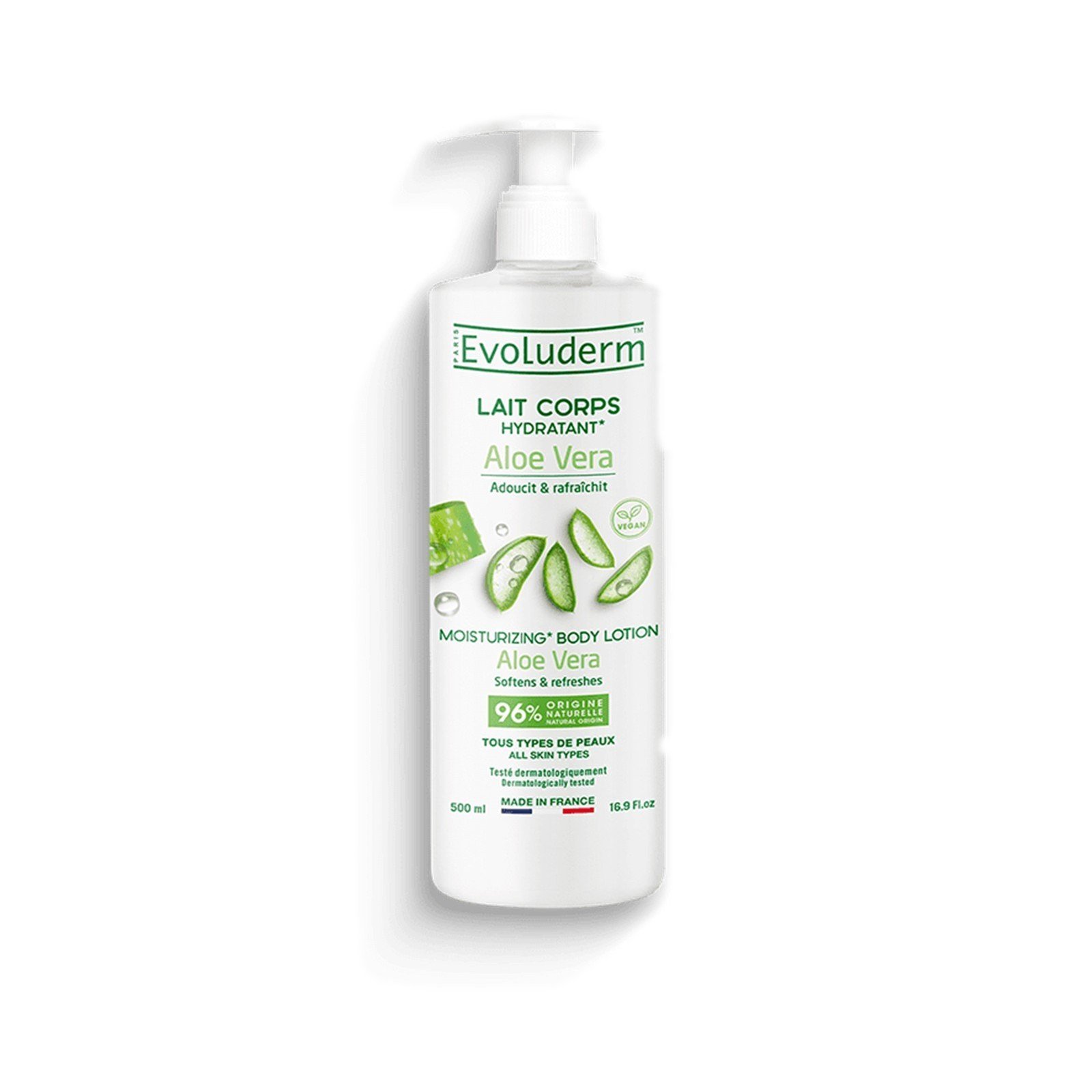 Evoluderm Aloe Vera Moisturizing Body Lotion 500ml قطر