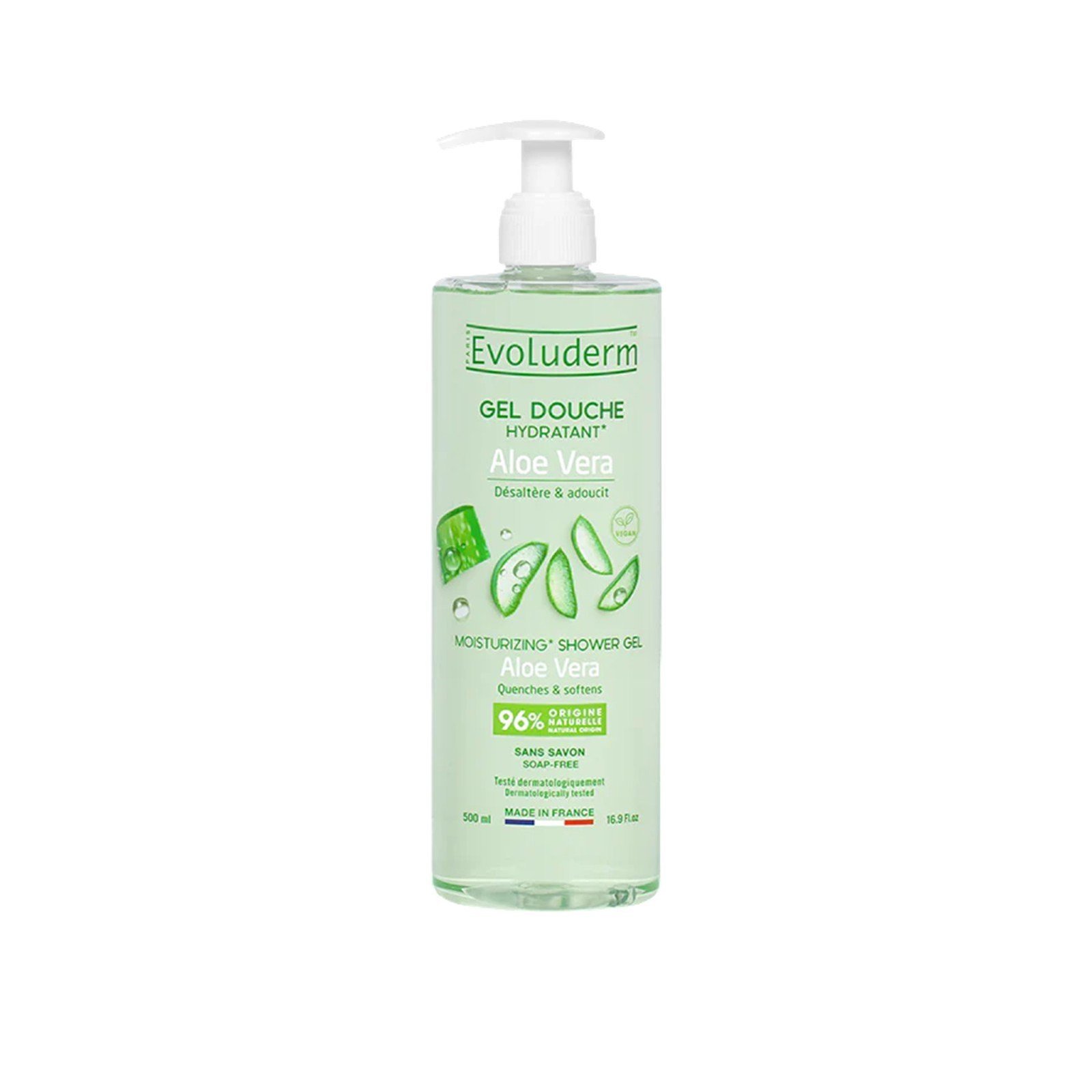 Evoluderm Aloe Vera Moisturizing Shower Gel 500ml قطر