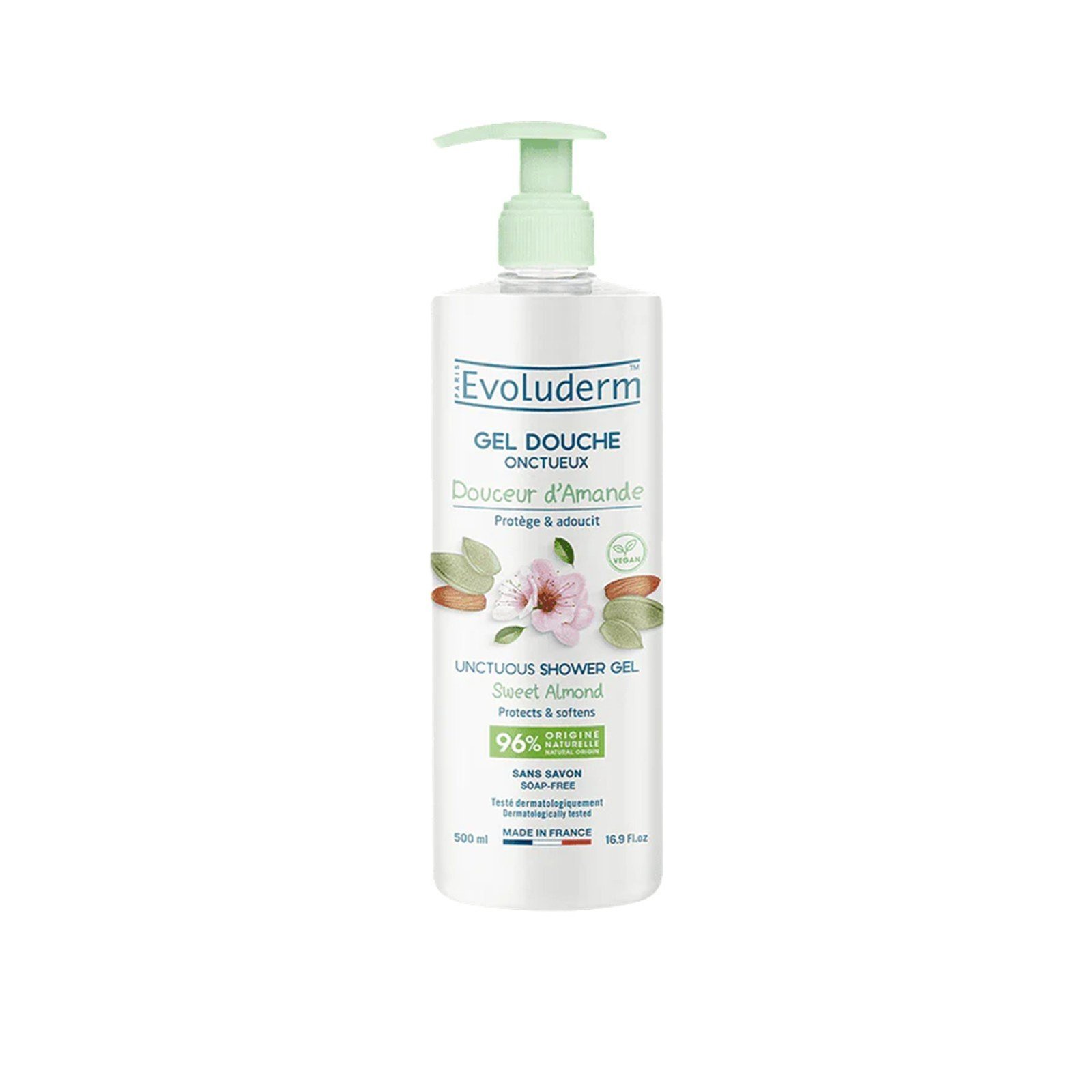 Evoluderm Douceur d'Amande Unctuous Shower Gel 500ml (16.9floz)