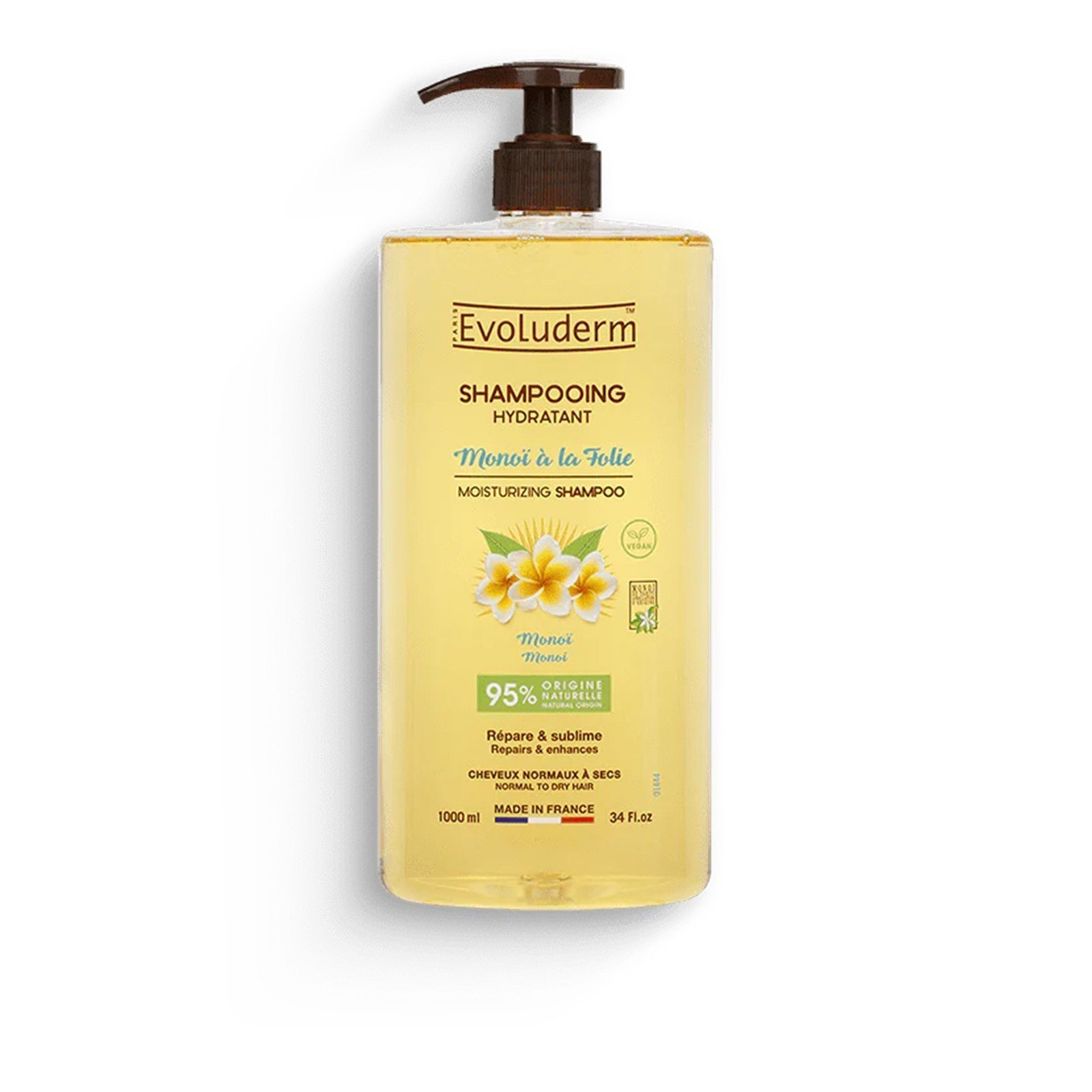 Evoluderm Monoï à la Folie Moisturizing Shampoo 1L قطر