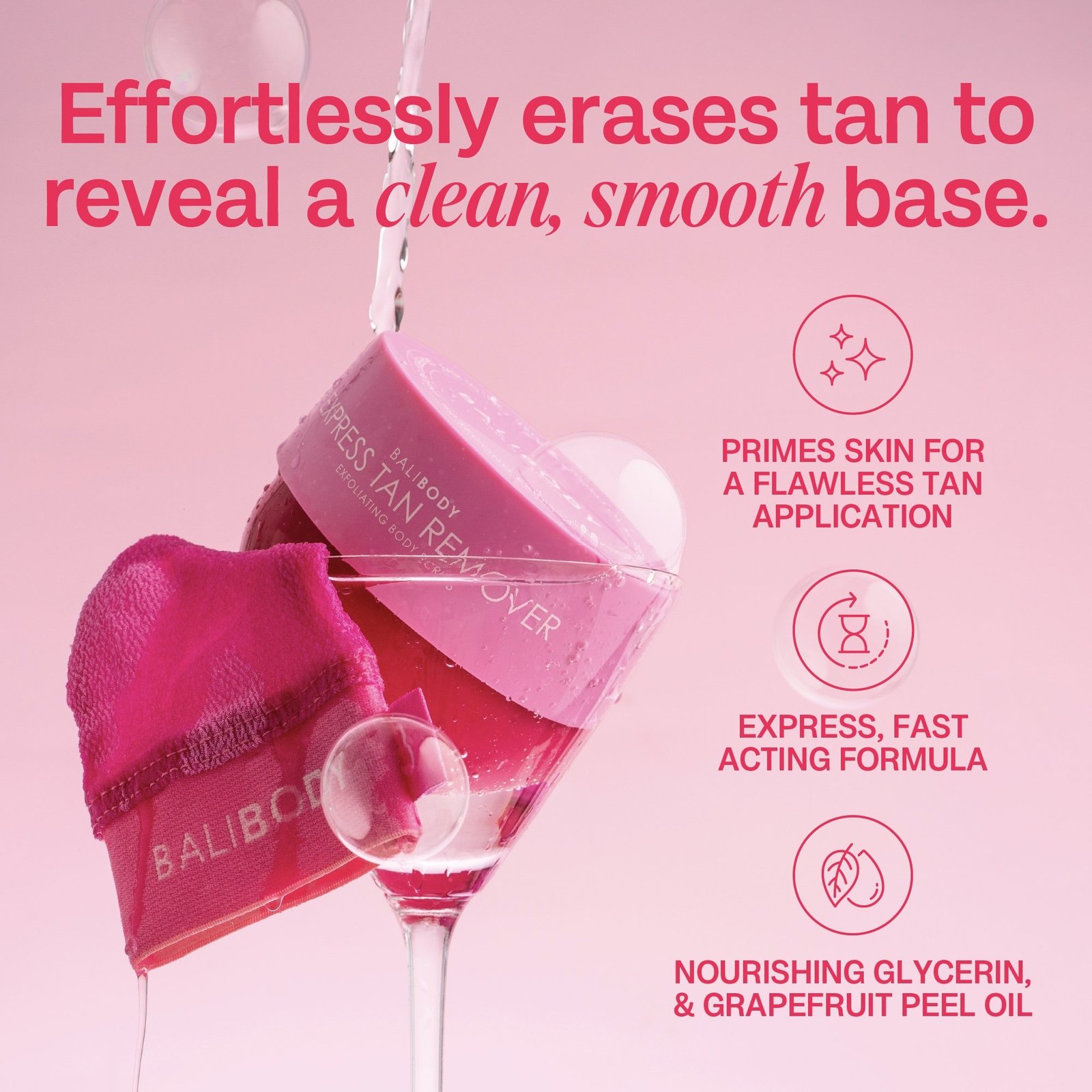 Bali Body Express Tan Remover Exfoliating Body Scrub 225g