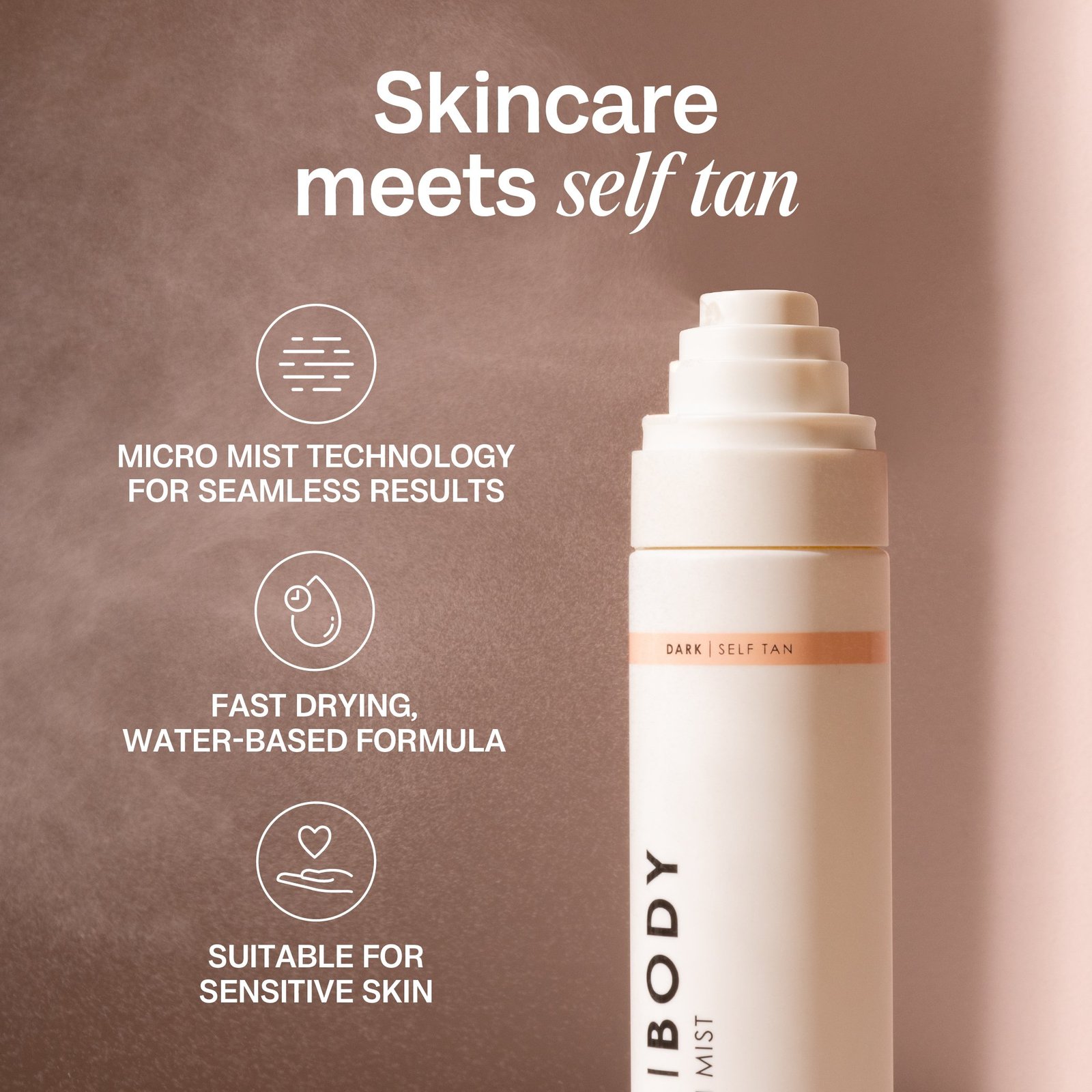 Bali Body Face Tan Mist Dark 100ml (3.4floz)