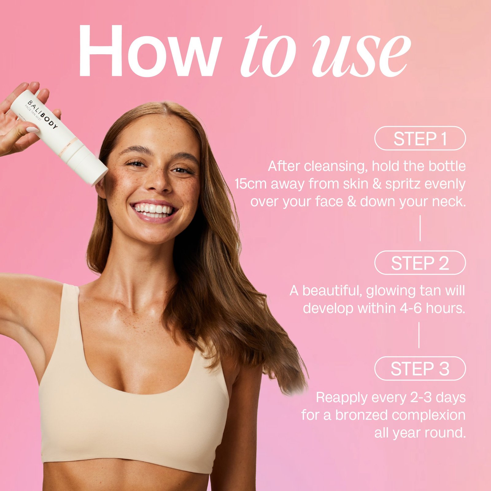 Bali Body Face Tan Mist Dark 100ml (3.4floz)