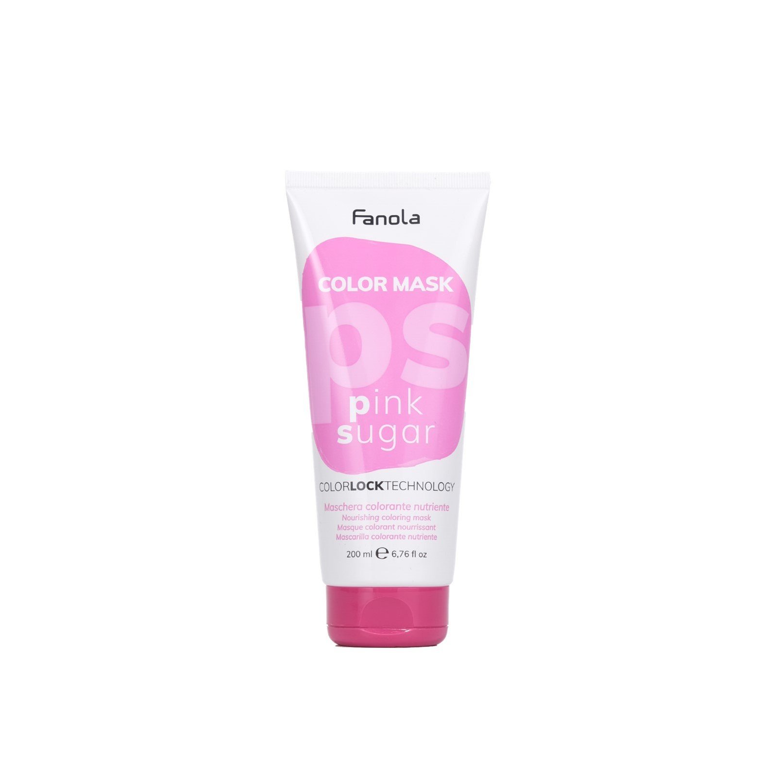 Fanola Color Mask Pink Sugar Nourishing Coloring Hair Mask 200ml (6.76 fl oz)