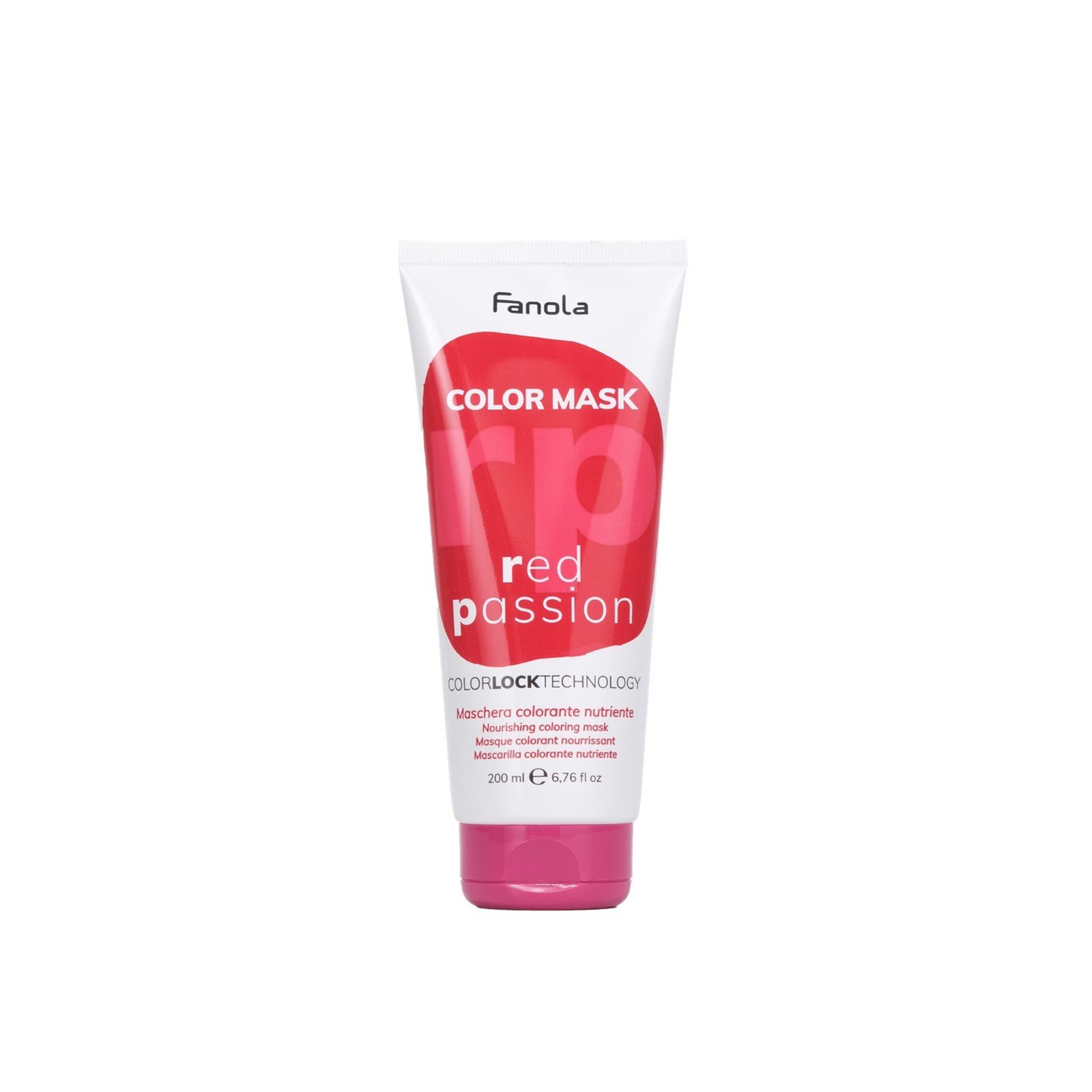 Fanola Color Mask Red Passion Nourishing Coloring Hair Mask 200ml (6.76 fl oz)