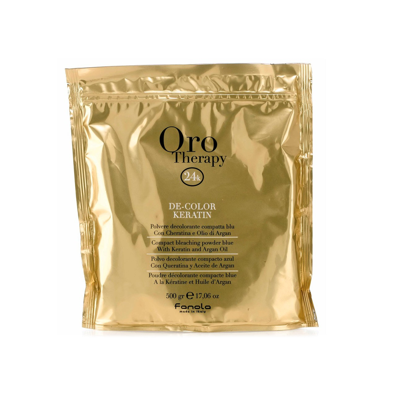 Fanola Oro Therapy 24k De-Color Keratin Compact Bleaching Powder 500g