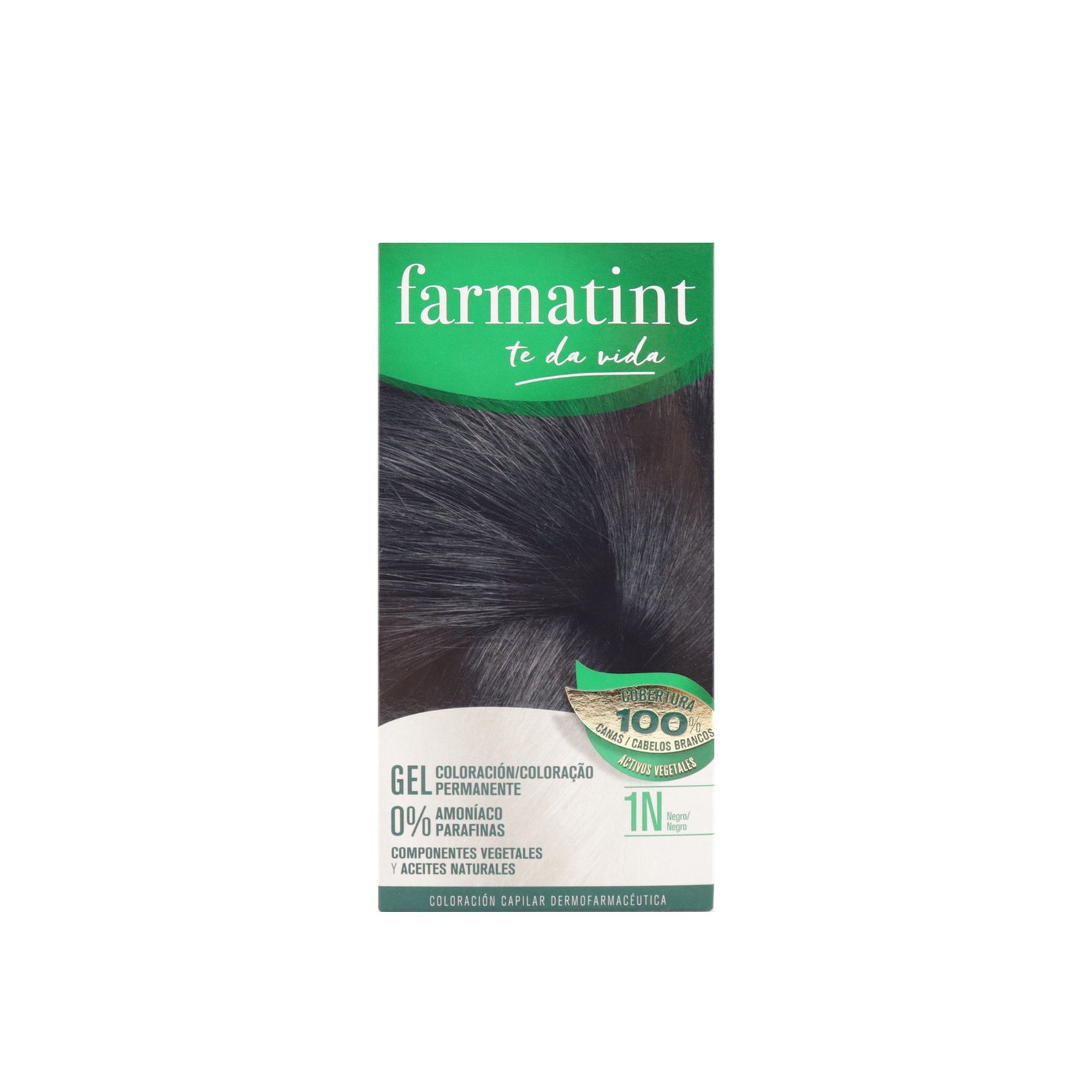 Farmatint Permanent Hair Color Gel 1N Black