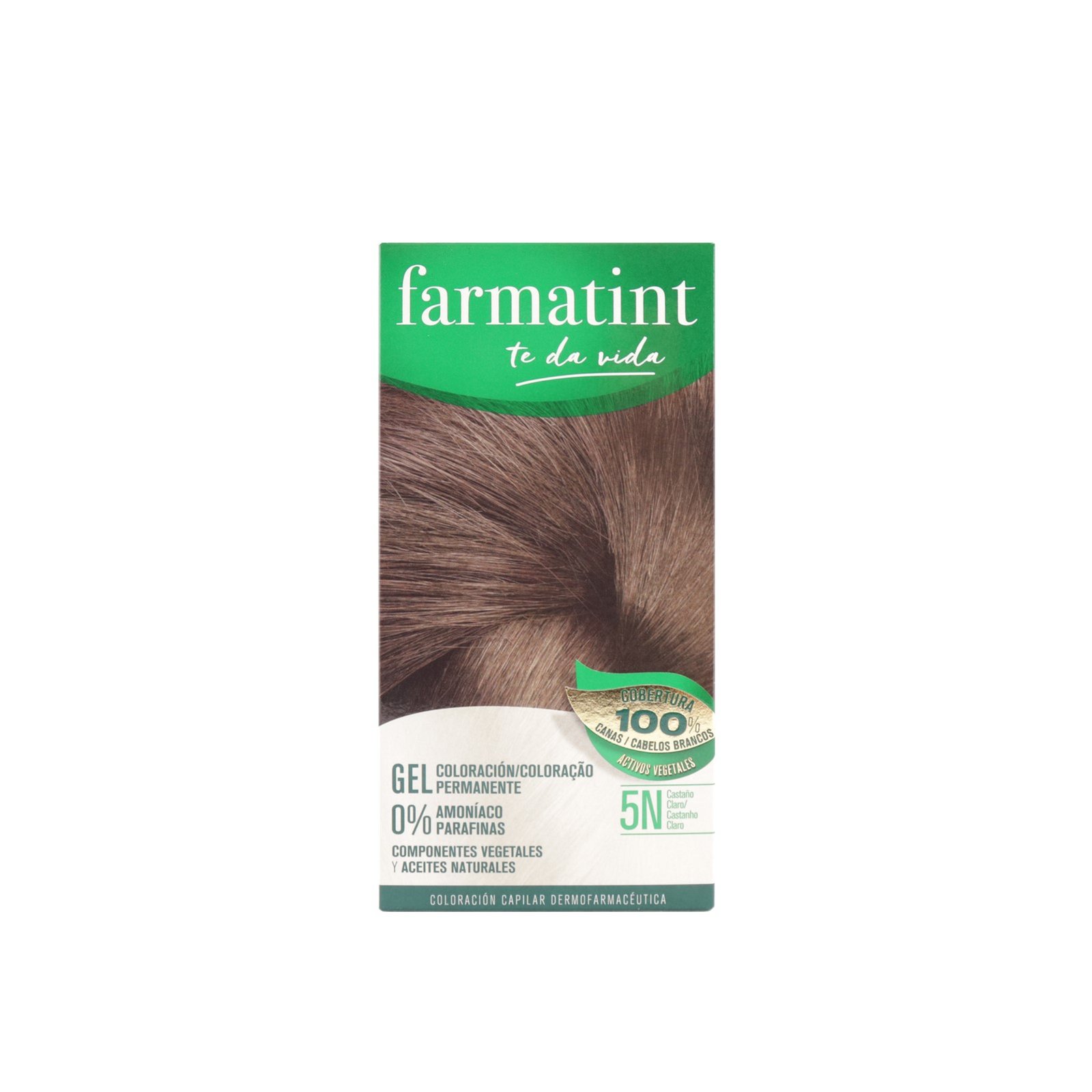Farmatint Permanent Hair Color Gel 5N Light Brown